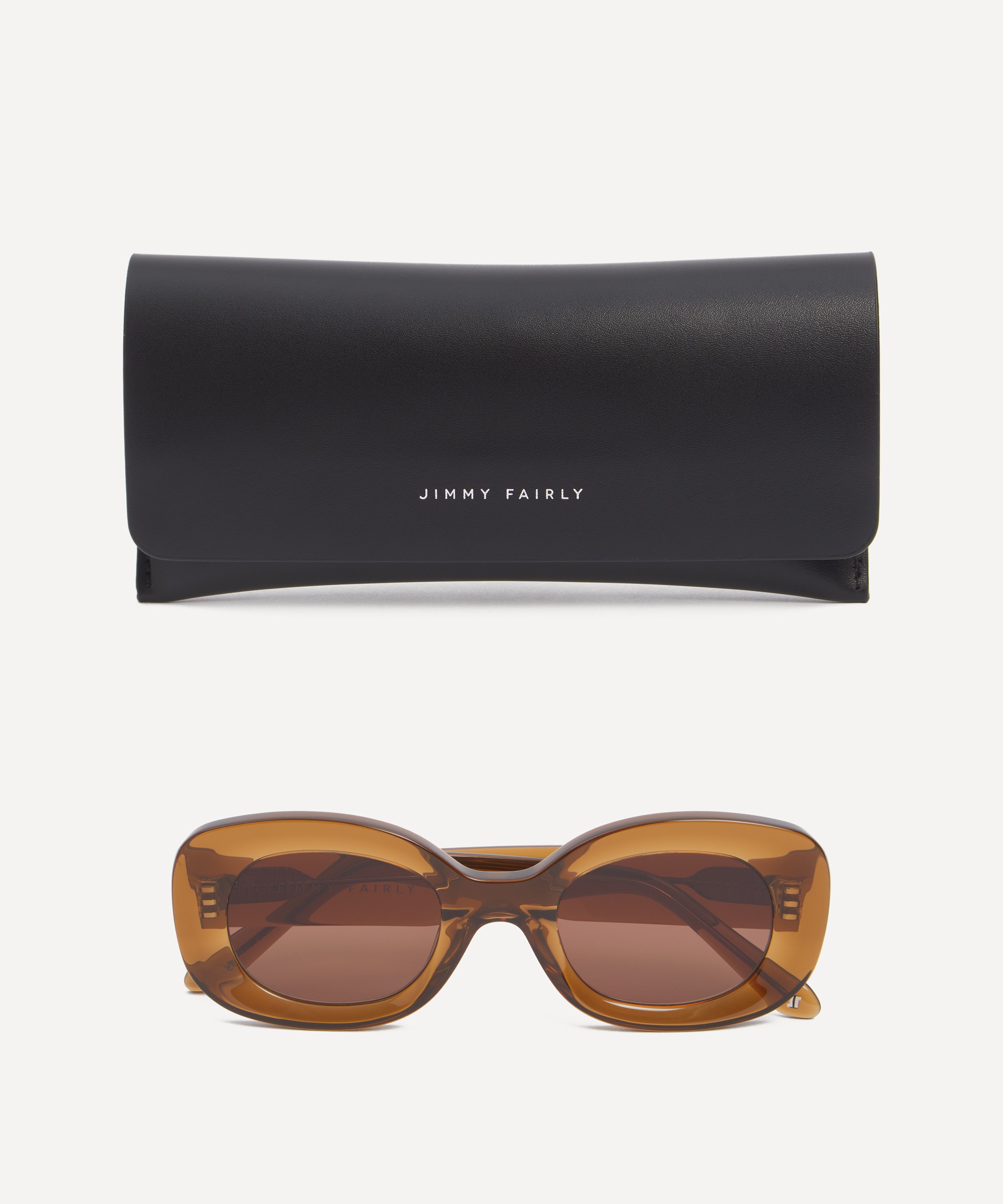 Jimmy Fairly - Cinnamon Oval Sunglasses image number 3