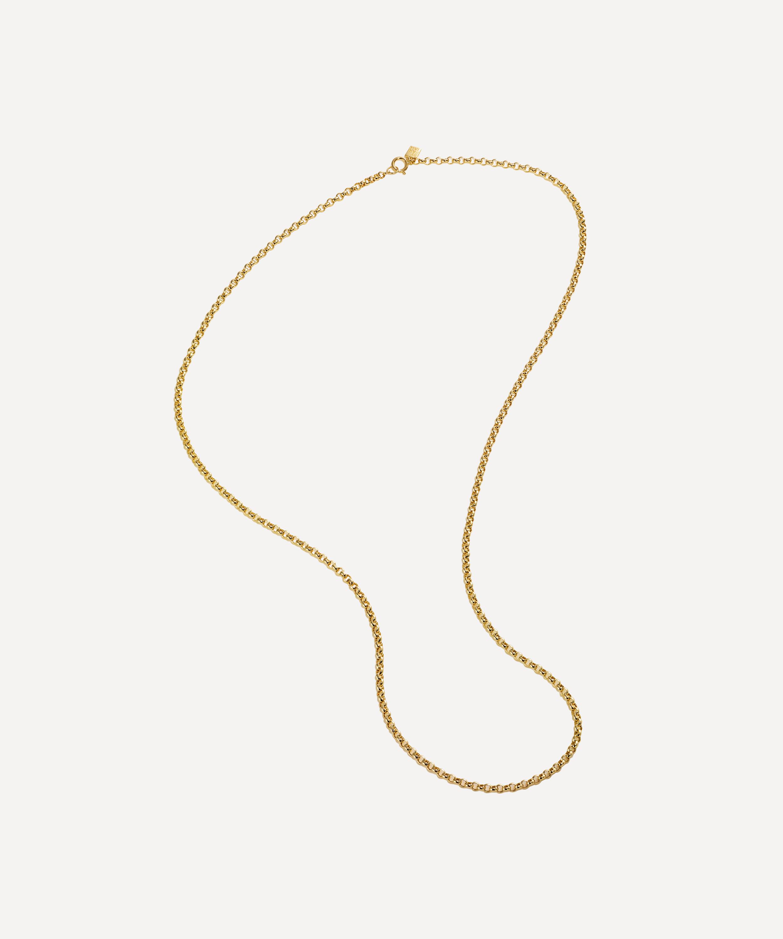 By Pariah - 14ct Gold Long Belcher Chain Necklace image number 0