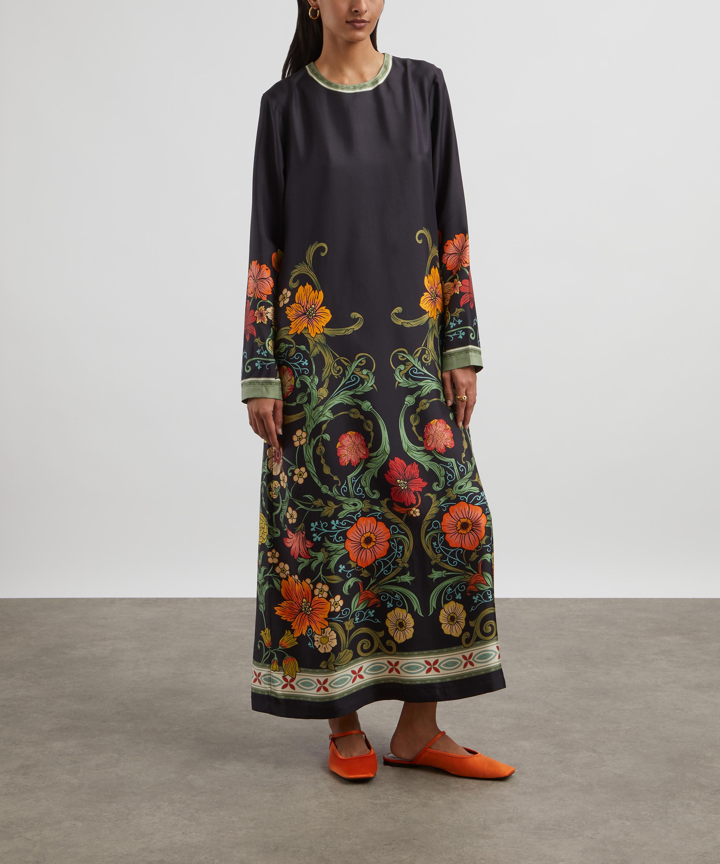 La DoubleJ - Long Sleeve Swing Dress in Boticelli Placée  image number 2