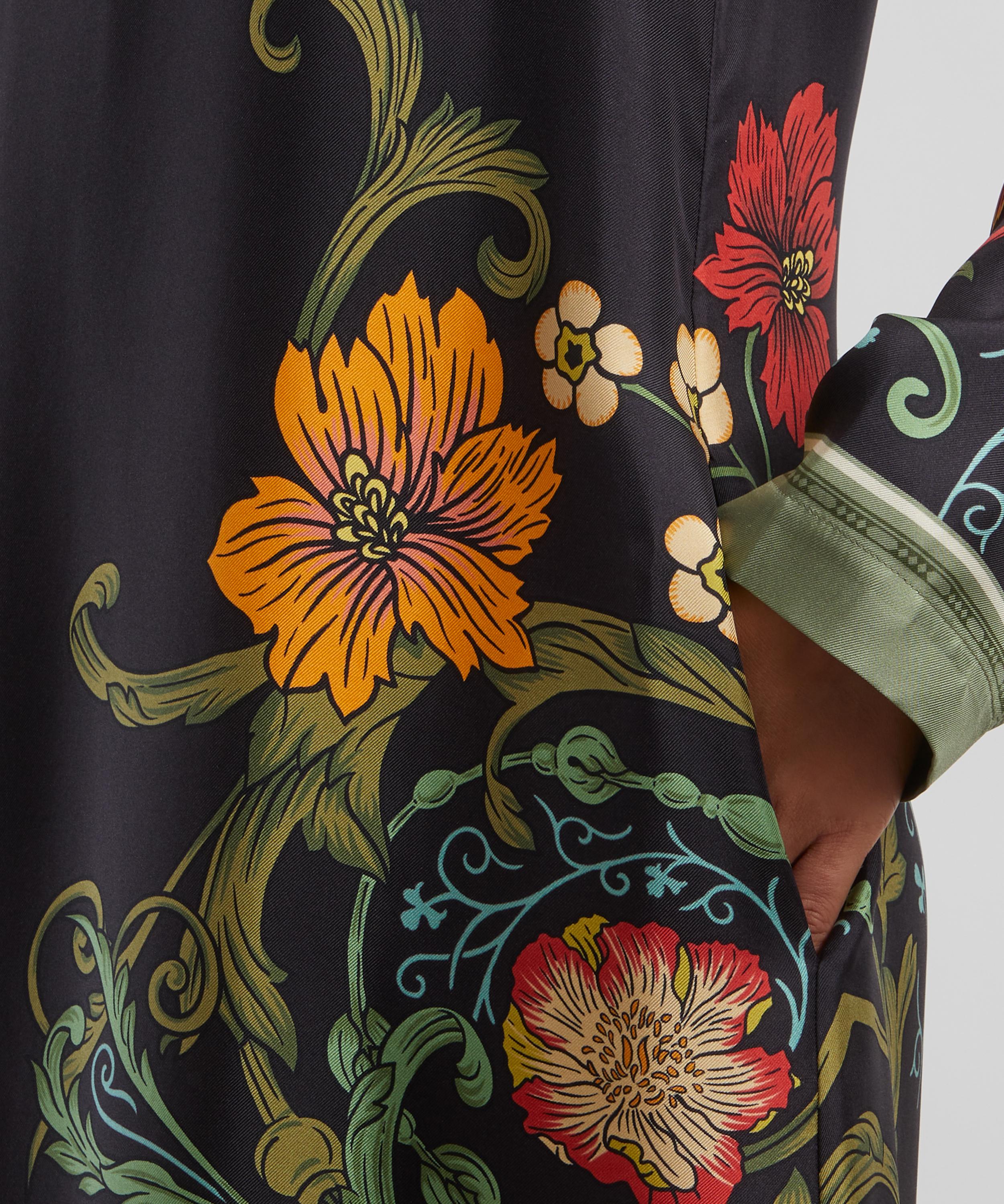 La DoubleJ - Long Sleeve Swing Dress in Boticelli Placée  image number 4