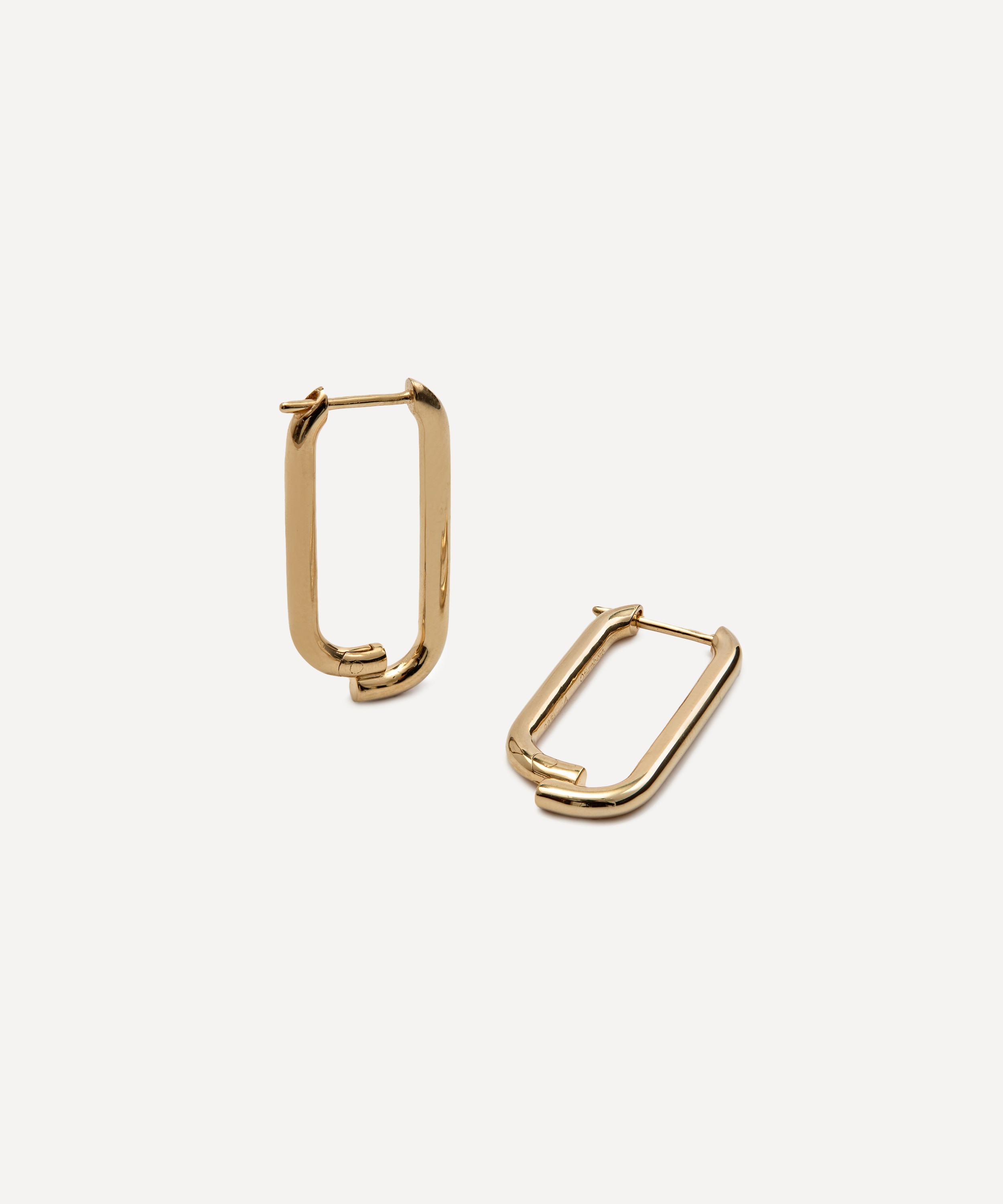 Otiumberg - 14ct Gold-Plated Vermeil Silver Mosaic Hoop Earrings image number 0