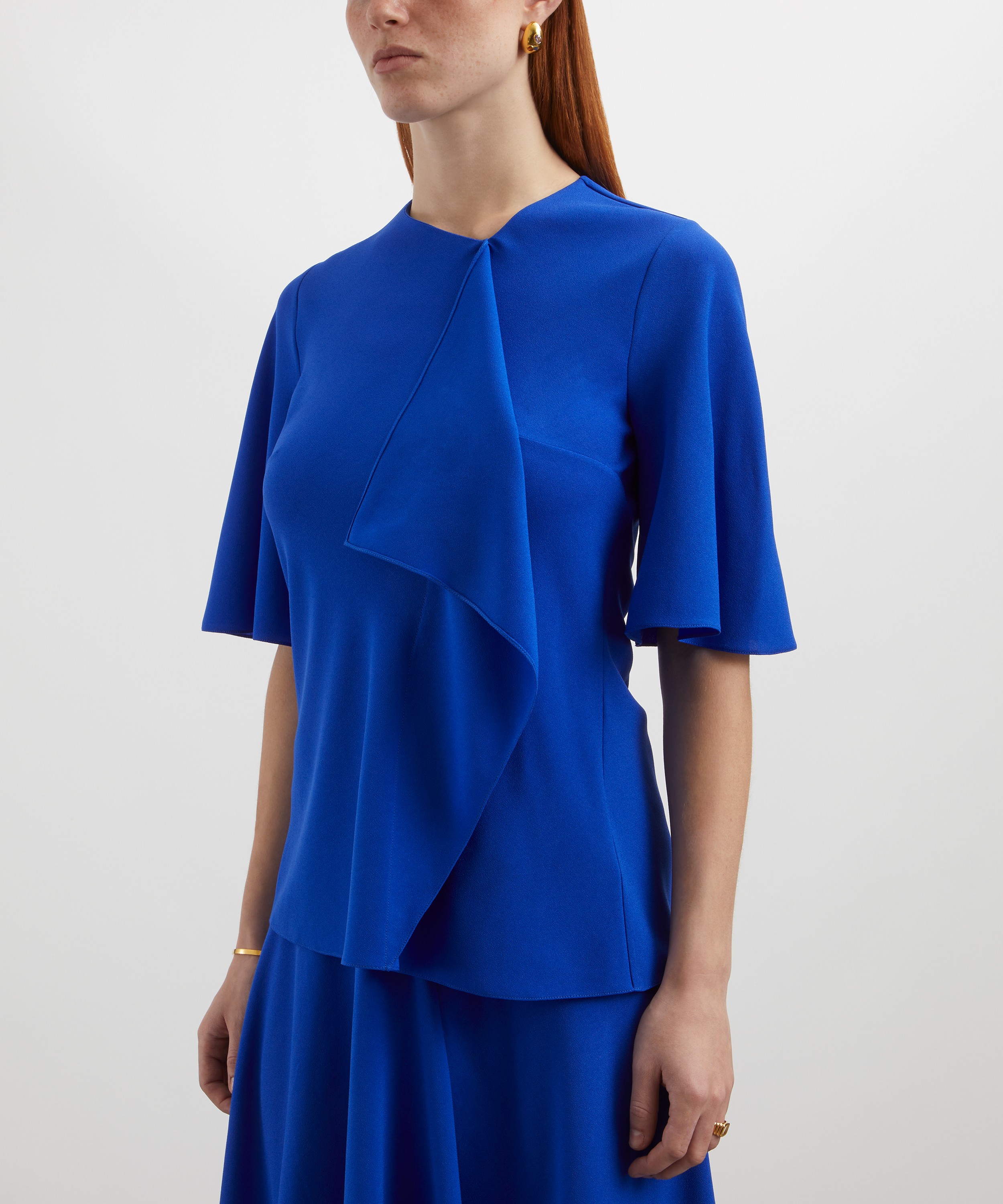 Roksanda - Naiara Marine Crepe Top  image number 2