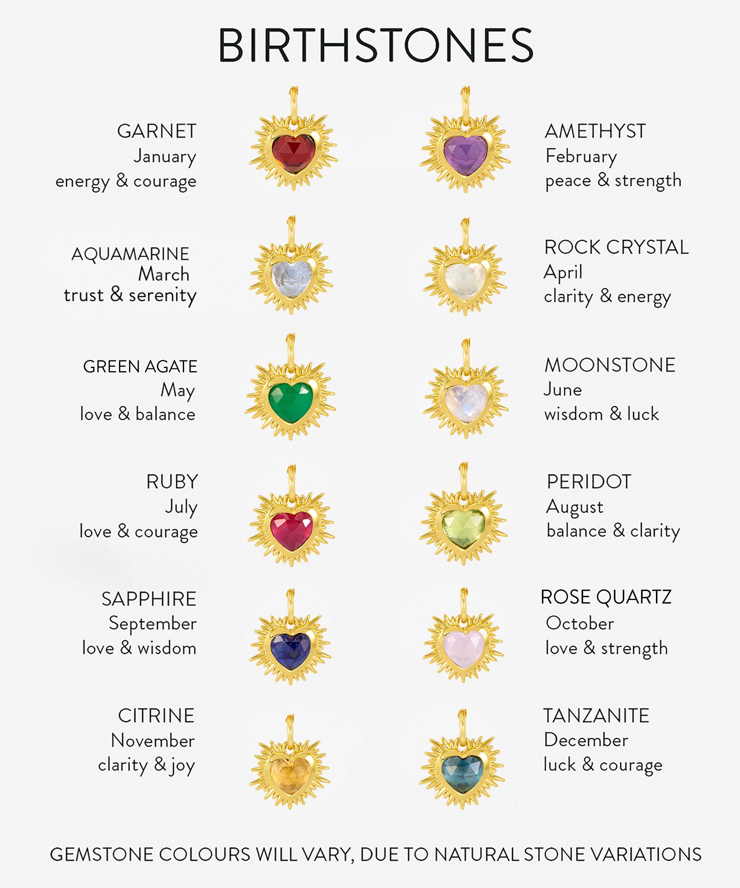 Rachel Jackson - 22ct Gold-Plated Electric Love January Birthstone Necklace image number 2