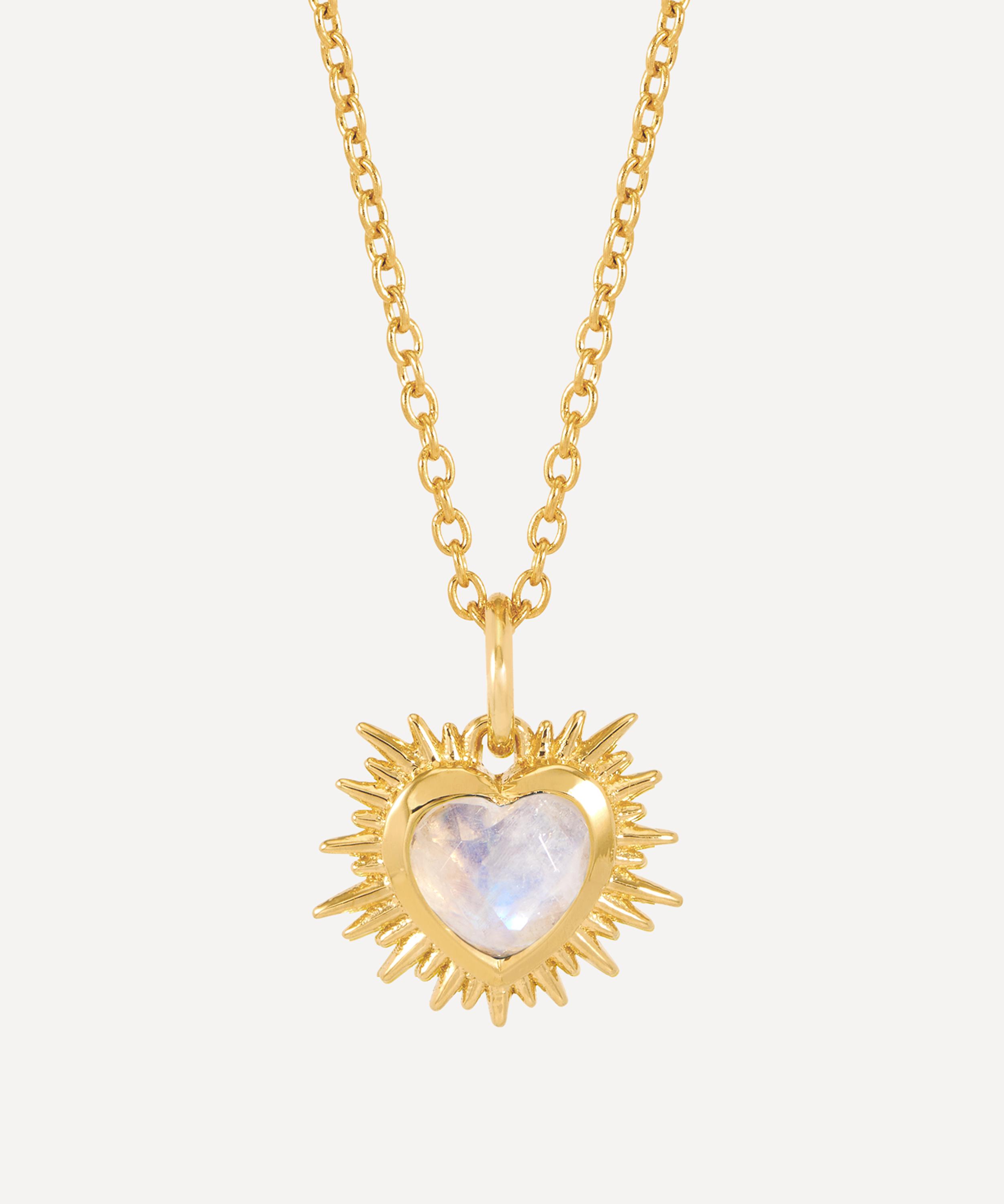 Rachel Jackson - 22ct Gold-Plated Electric Love June Birthstone Necklace image number 0