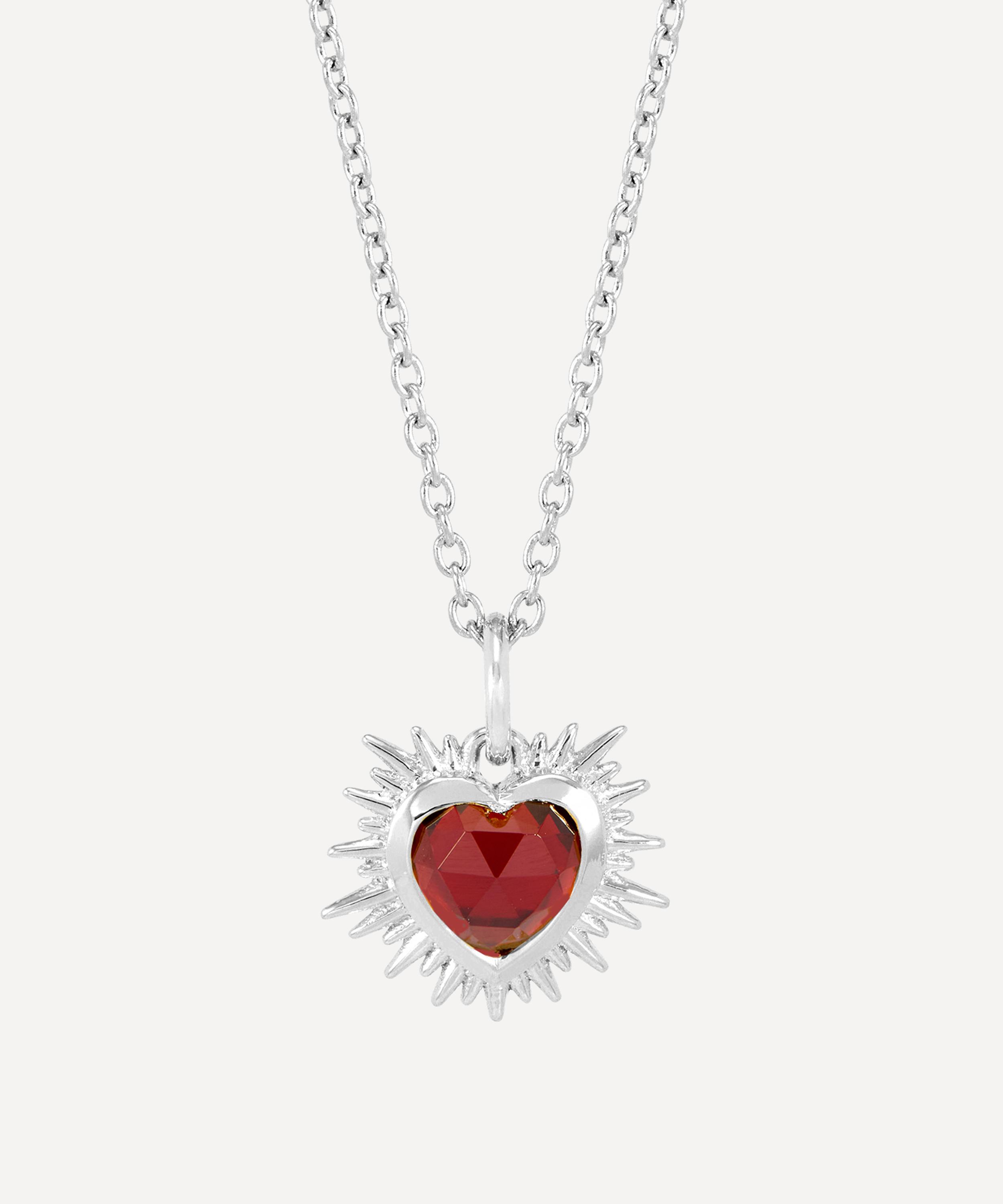 Rachel Jackson - Sterling Silver Electric Love January Birthstone Necklace image number 0