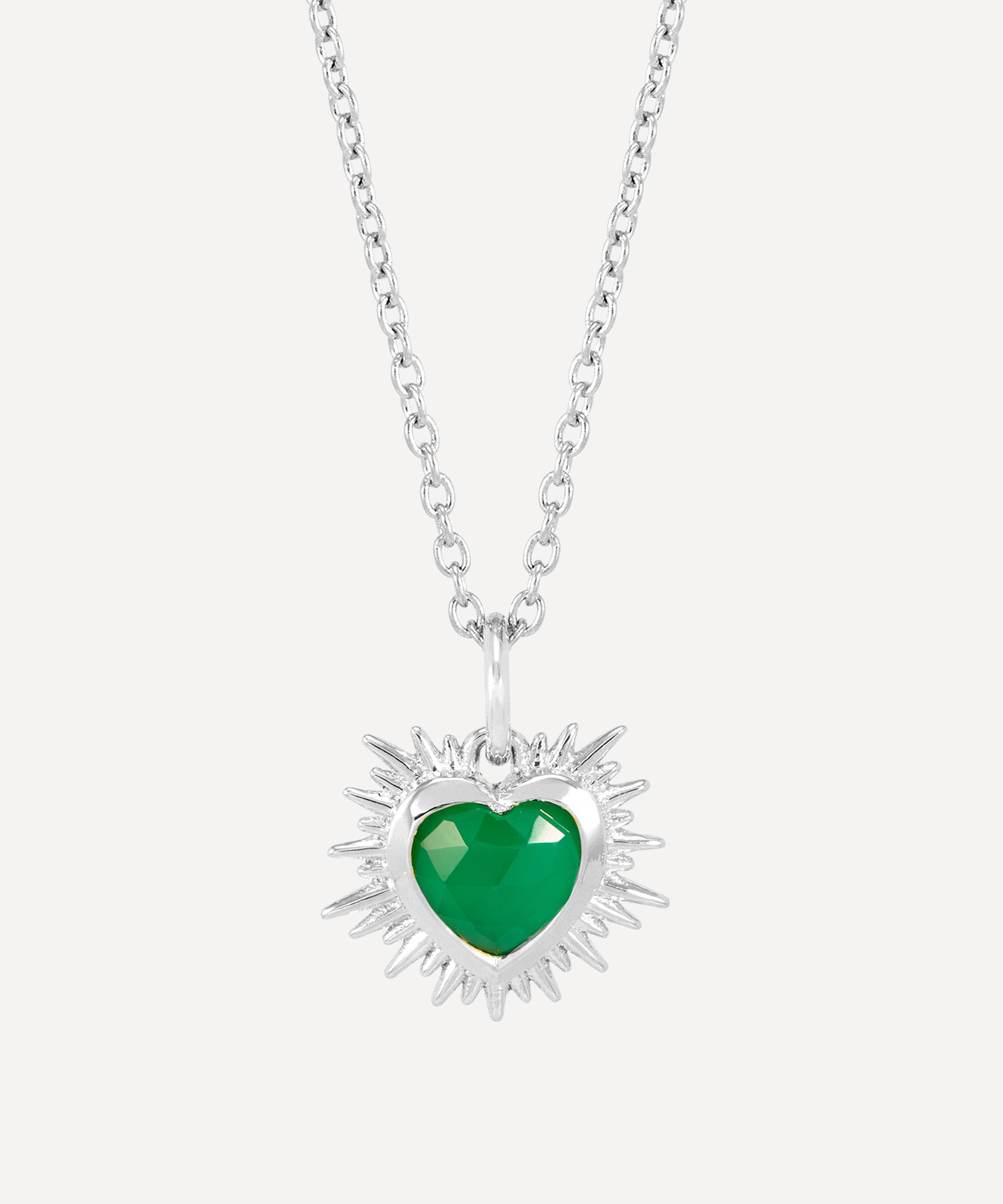 Rachel Jackson - Sterling Silver Electric Love May Birthstone Necklace image number 0