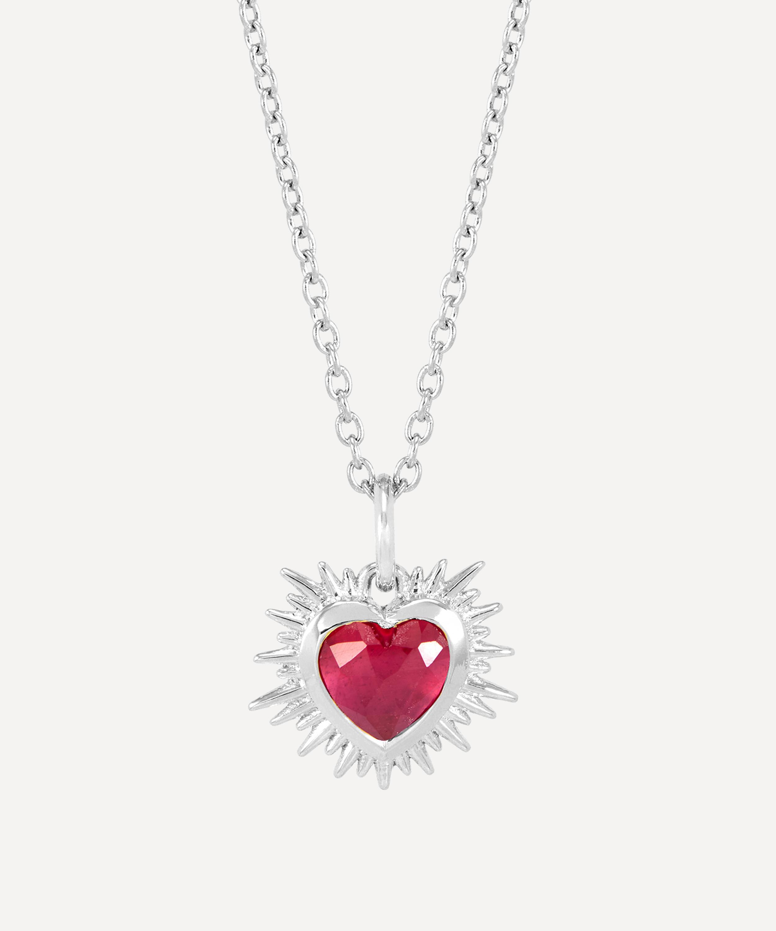 Rachel Jackson - Sterling Silver Electric Love July Birthstone Necklace image number 0