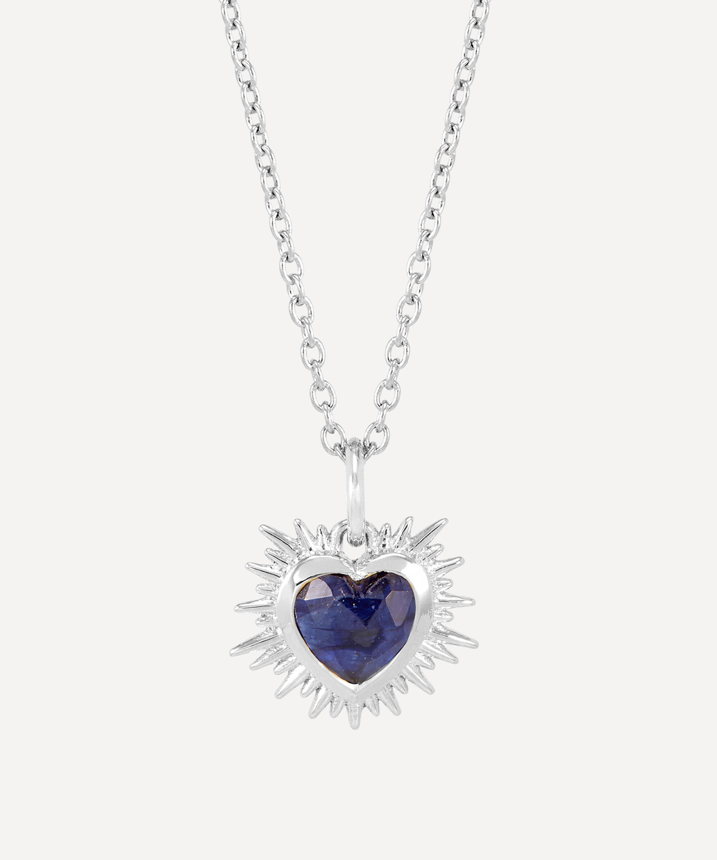 Rachel Jackson - Sterling Silver Electric Love September Birthstone Necklace image number 0