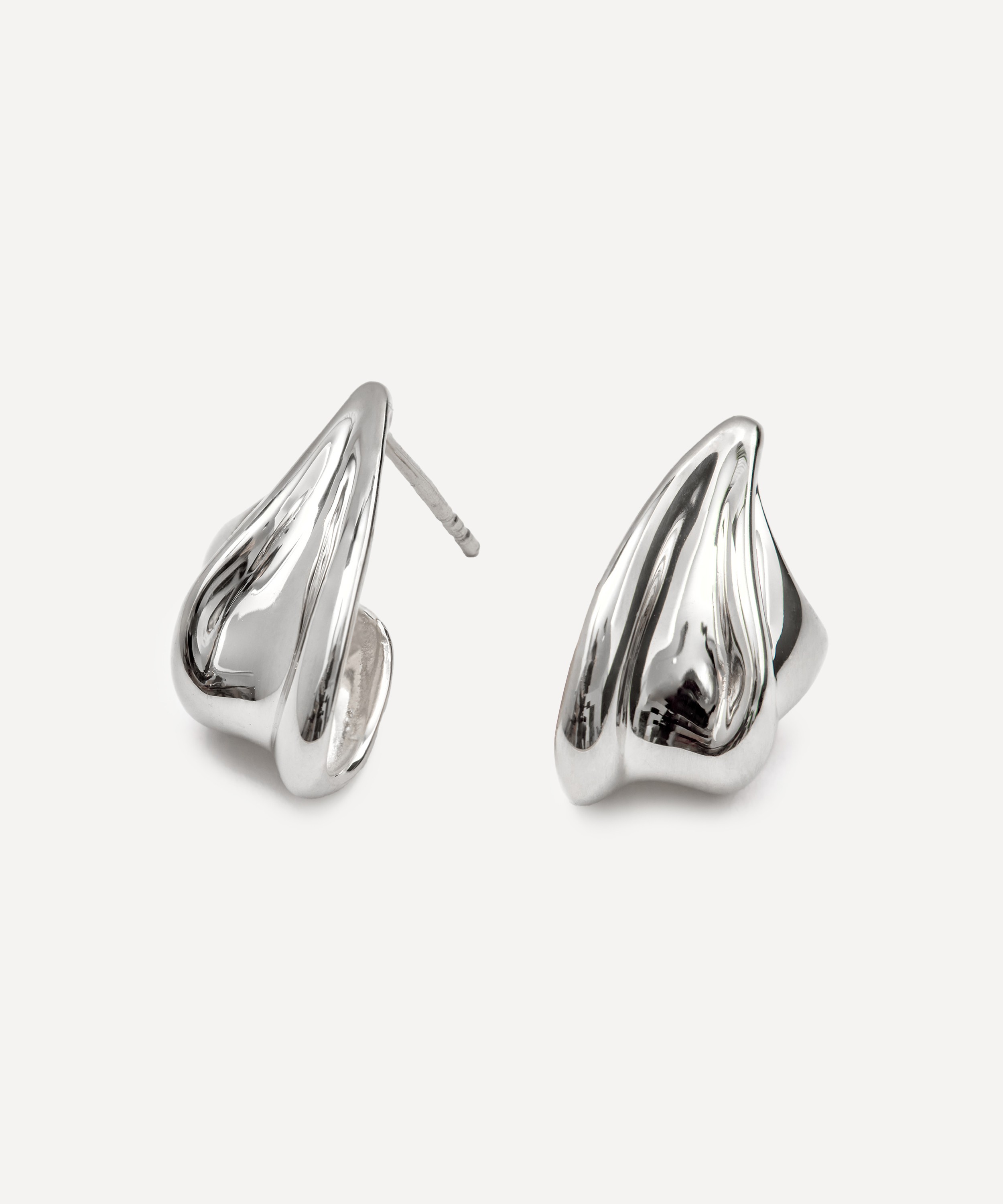 Otiumberg - Sterling Silver Wave Stud Earrings image number 0