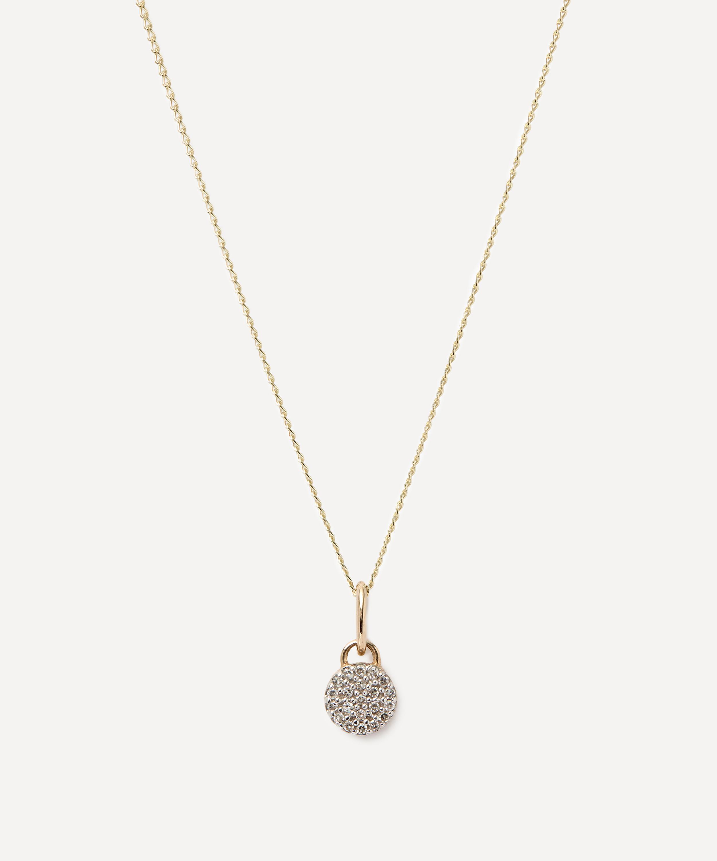 9ct Diamond disc pendant