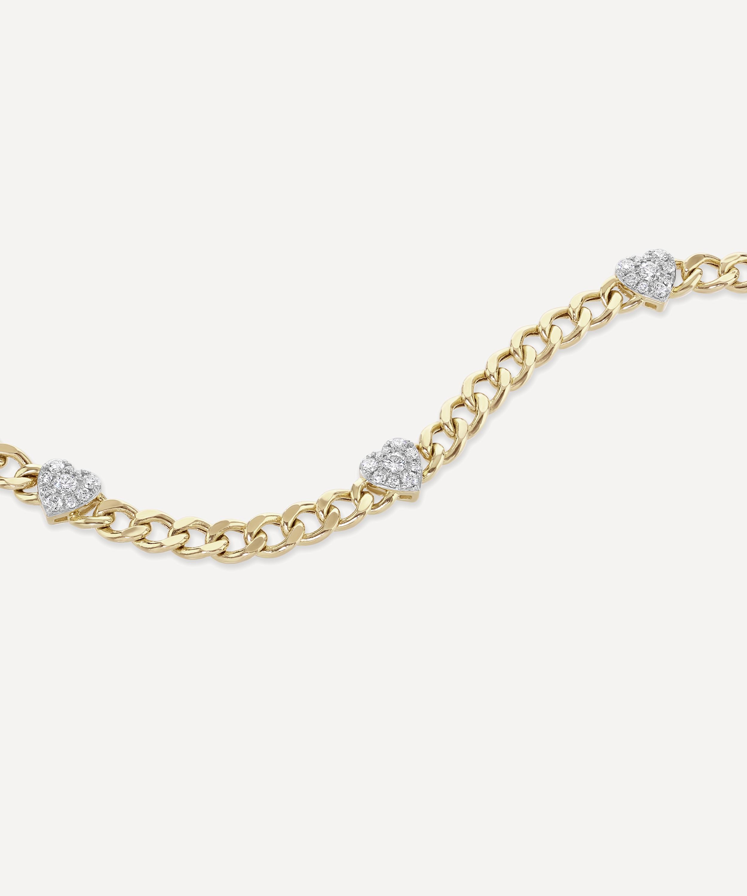 Roxanne First - 14ct Gold 80s Diamond Chain Bracelet image number 2