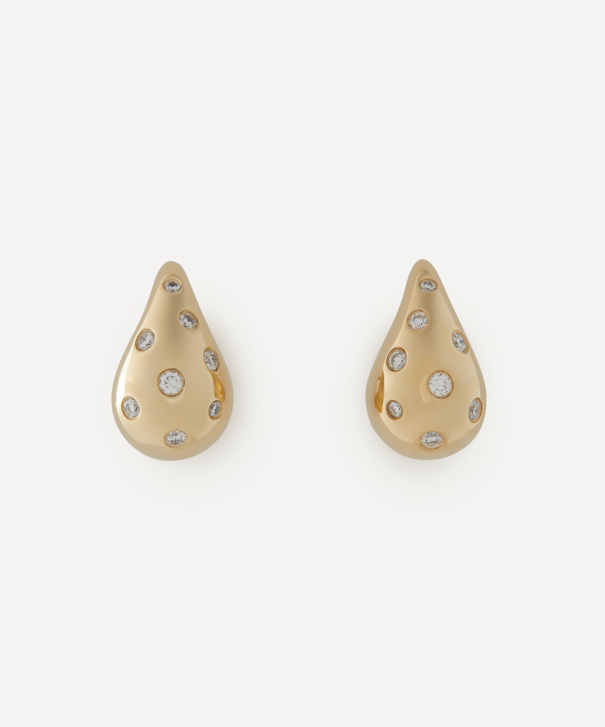 Roxanne First - 14ct Gold Happy Tears Diamond Stud Earrings