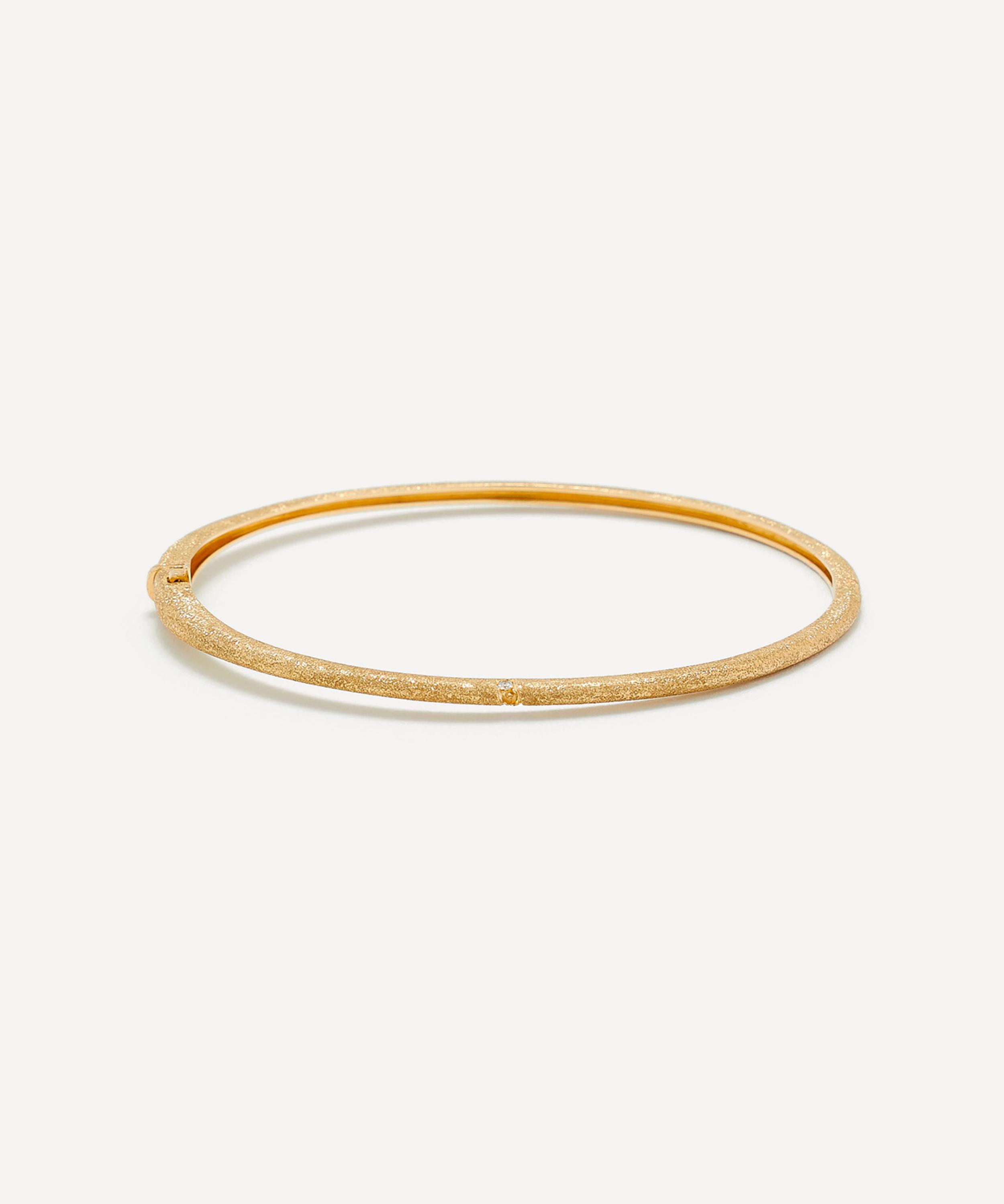 Yvonne Léon - 9ct Gold Mini glitter Bangle Bracelet image number 0