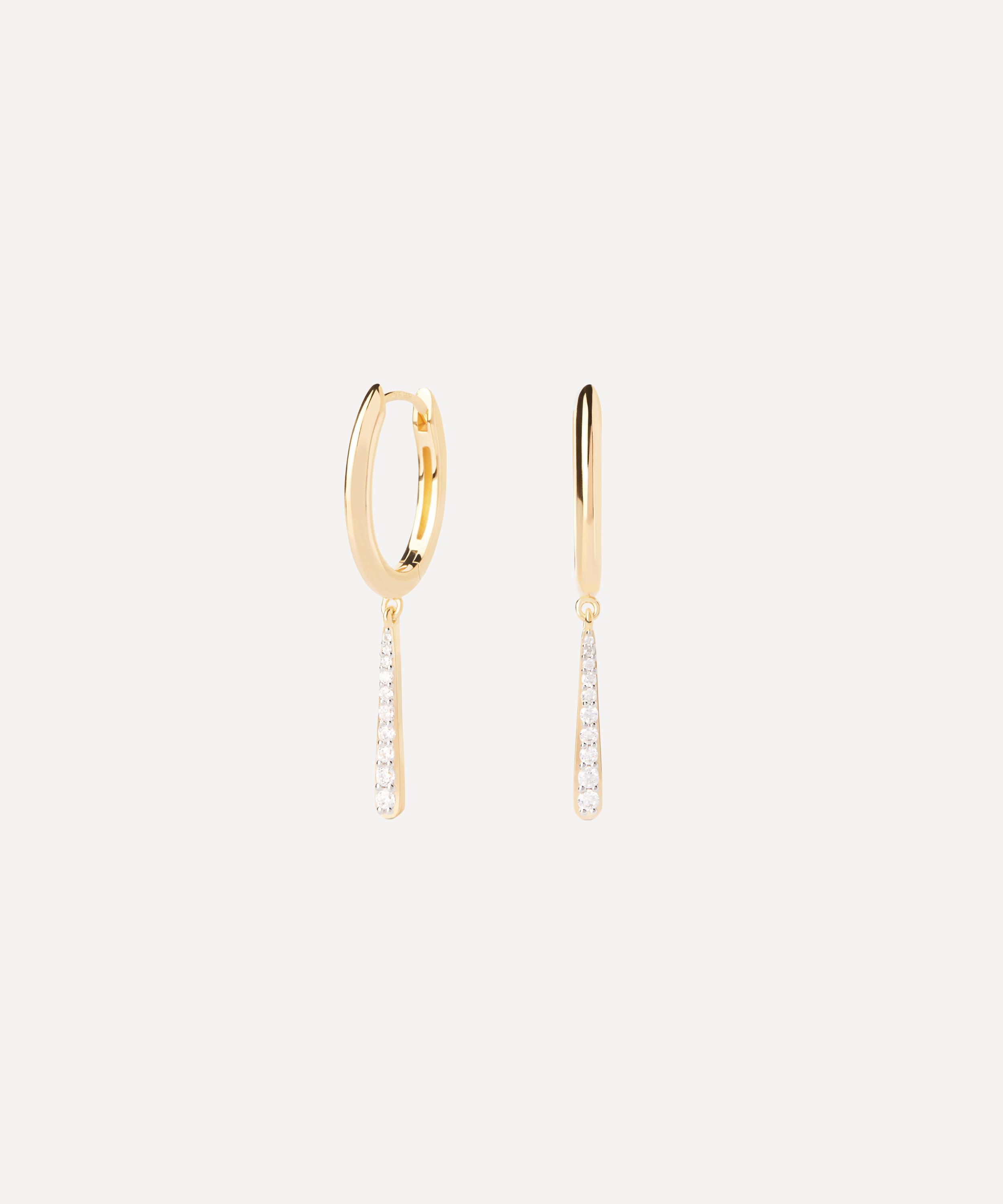 PDPAOLA - 18ct Gold-Plated Olga Mini Hoop Earrings image number 0