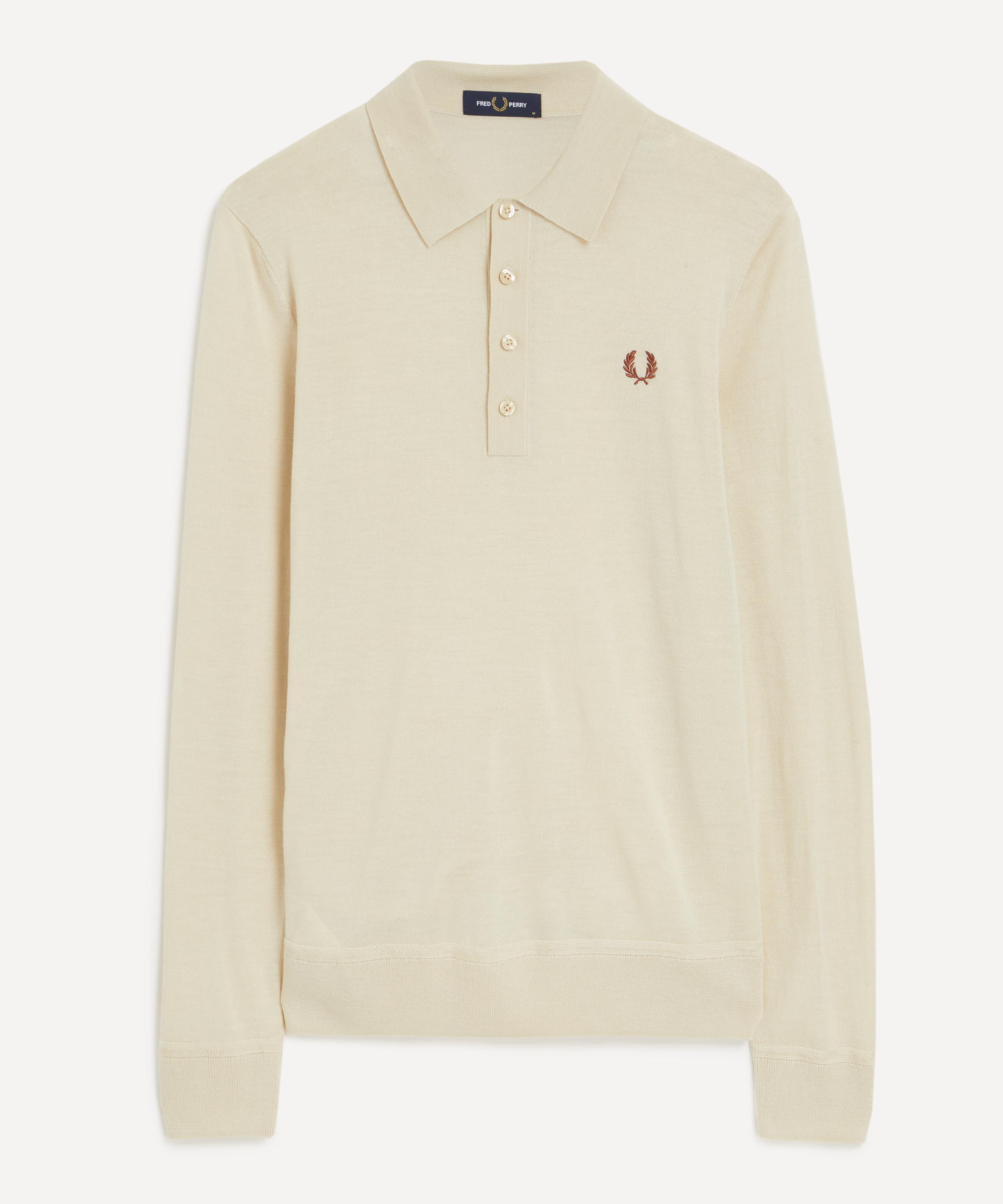 Fred Perry - Logo Embroidered Knit Polo Shirt