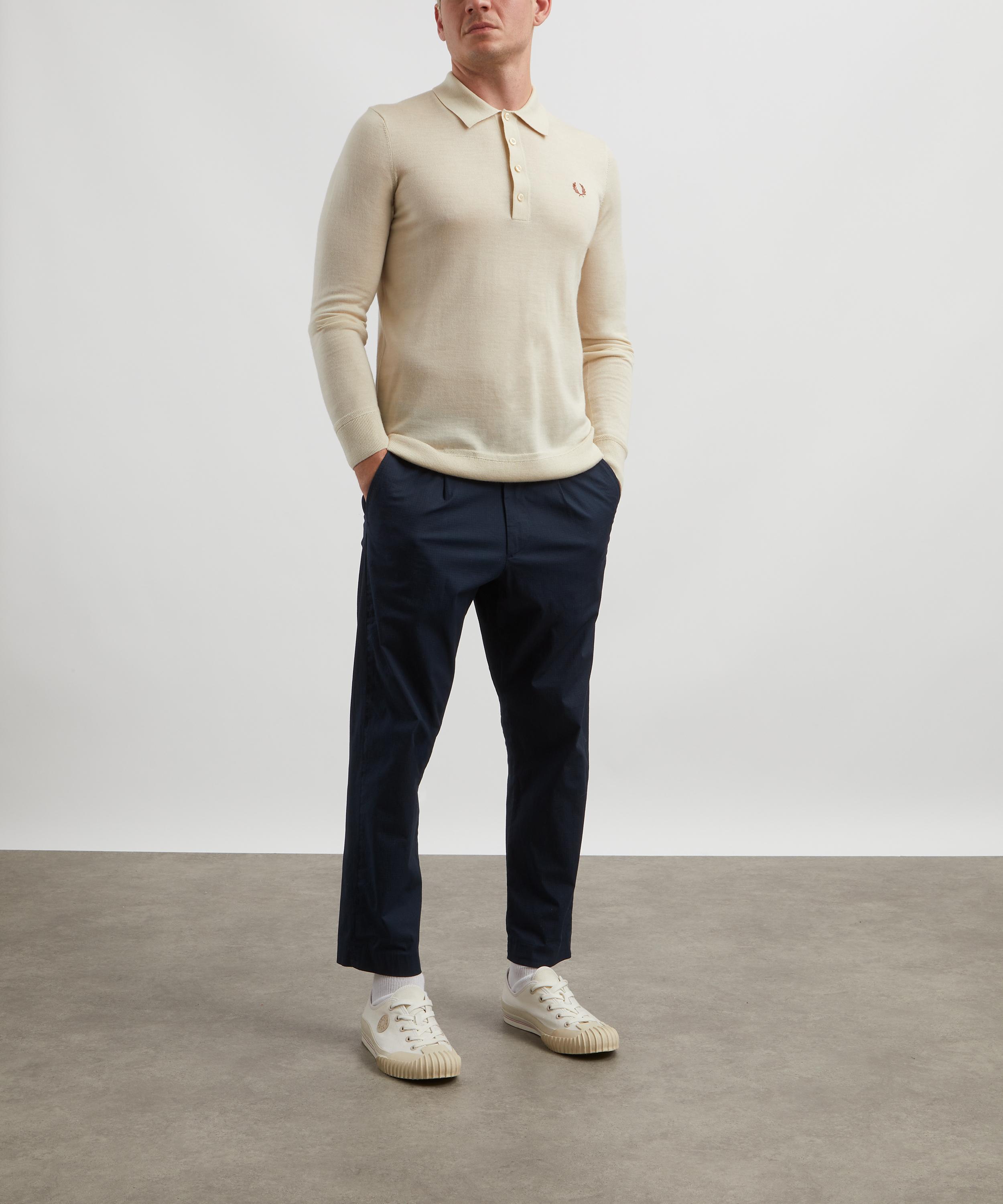 Fred Perry - Logo Embroidered Knit Polo Shirt image number 1