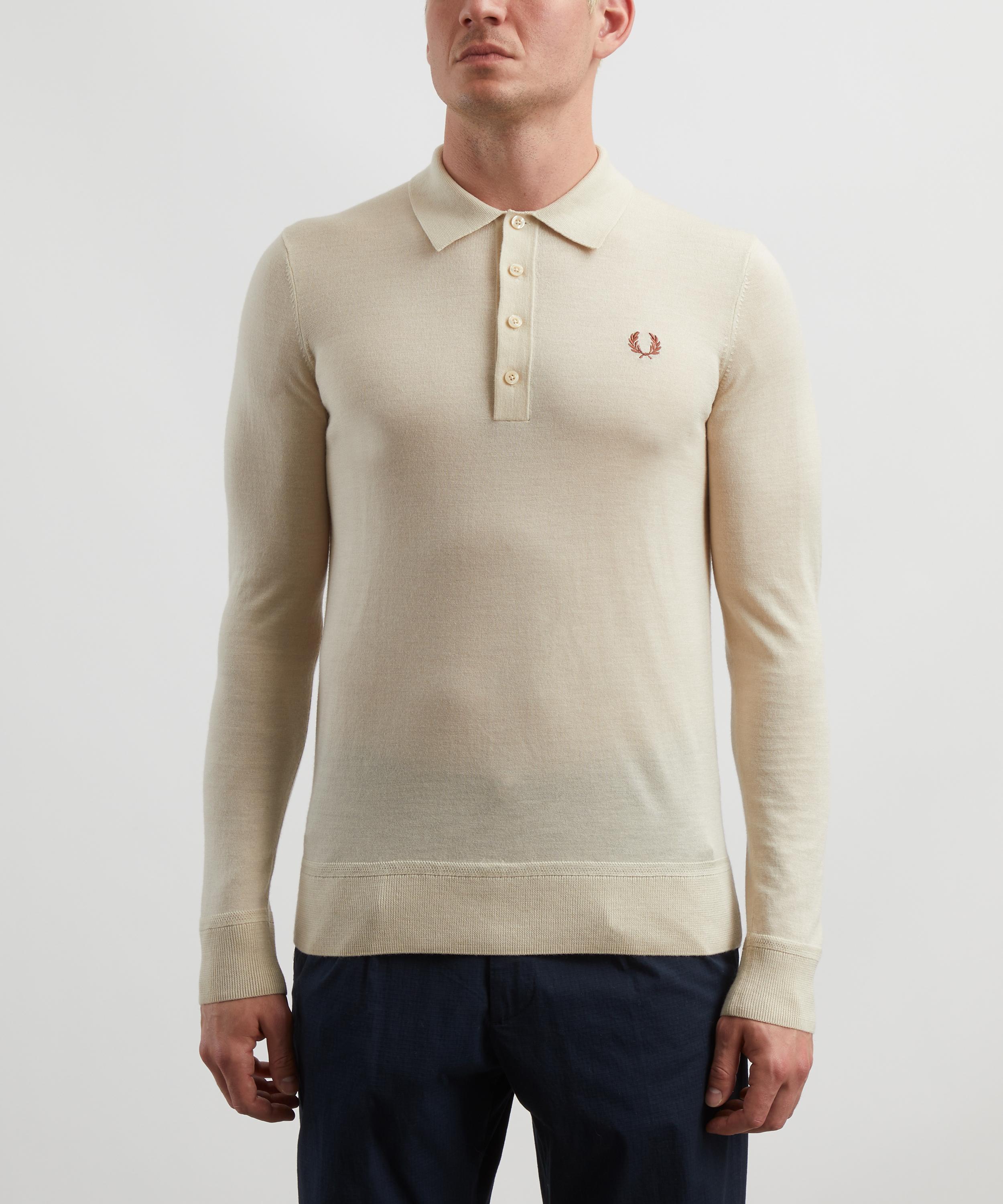 Fred Perry - Logo Embroidered Knit Polo Shirt image number 2