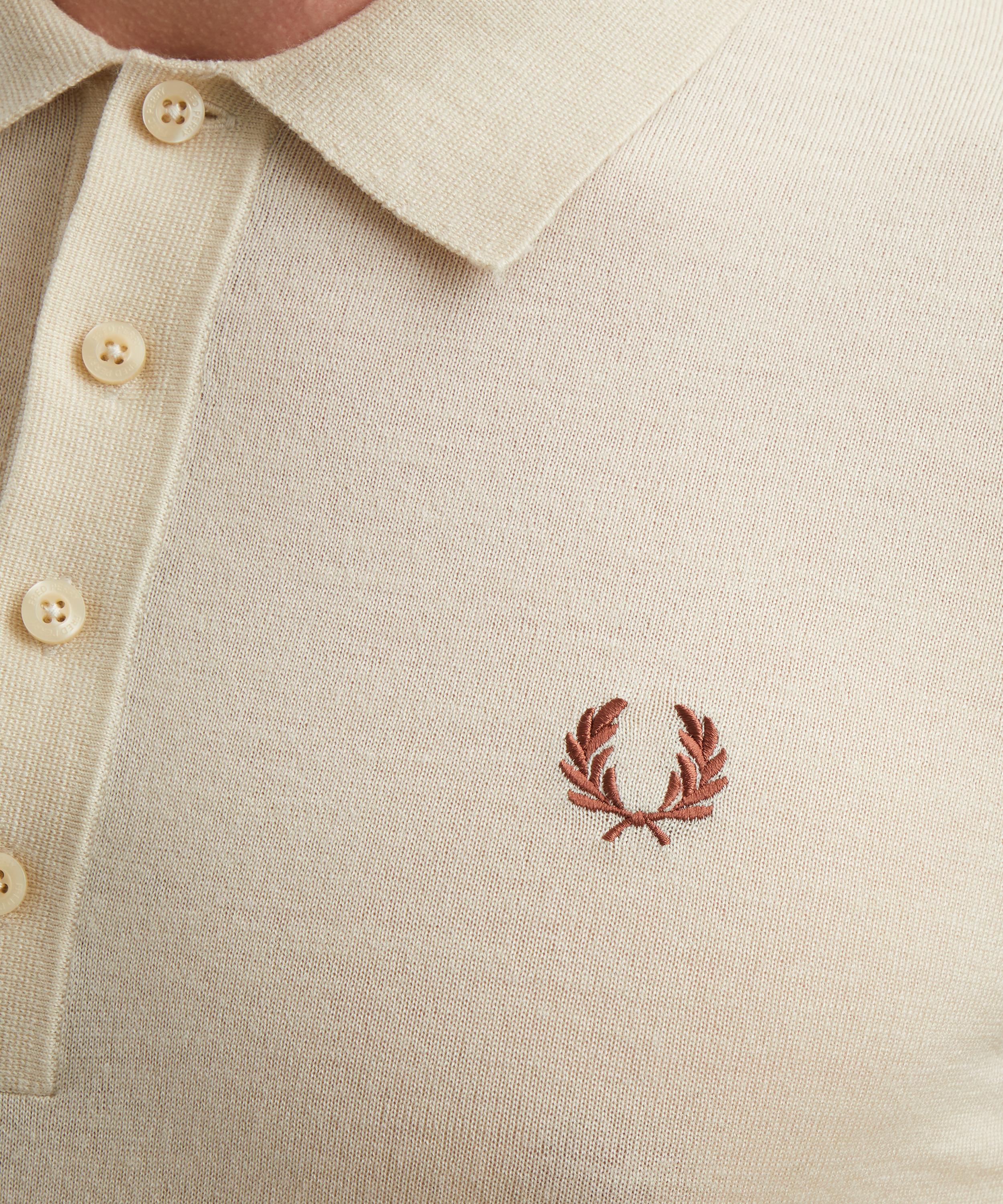 Fred Perry - Logo Embroidered Knit Polo Shirt image number 4