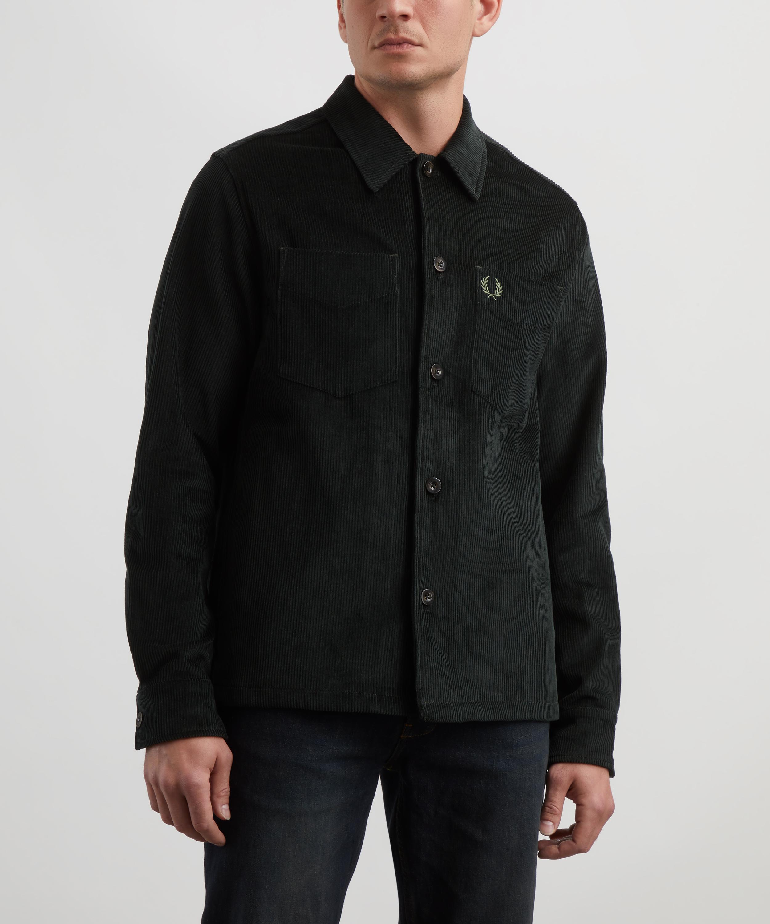 Fred Perry - Logo Embroidered Corduroy Overshirt image number 2