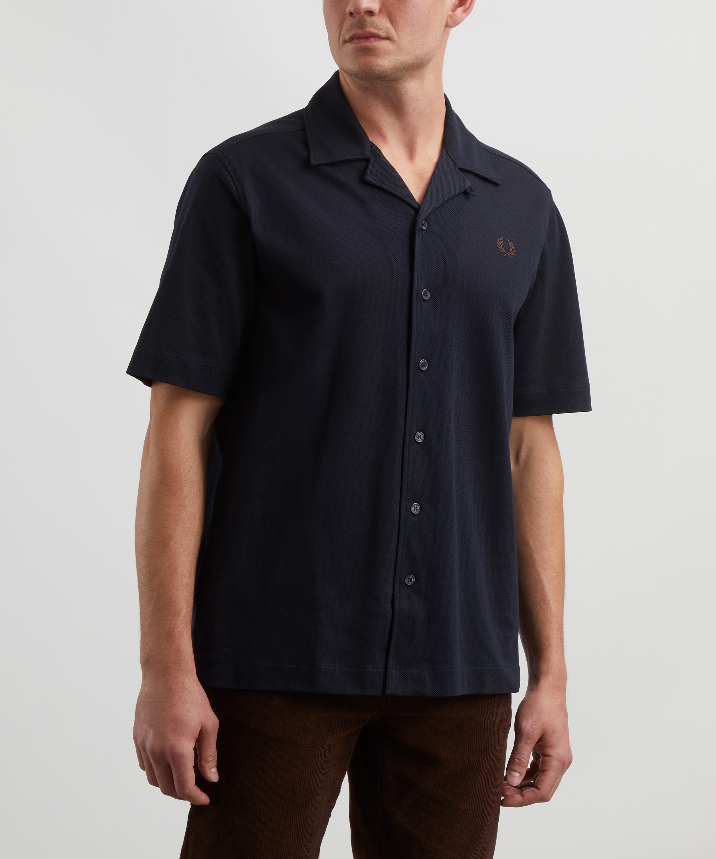 Fred Perry - Logo Embroidered Short-Sleeve Shirt image number 2