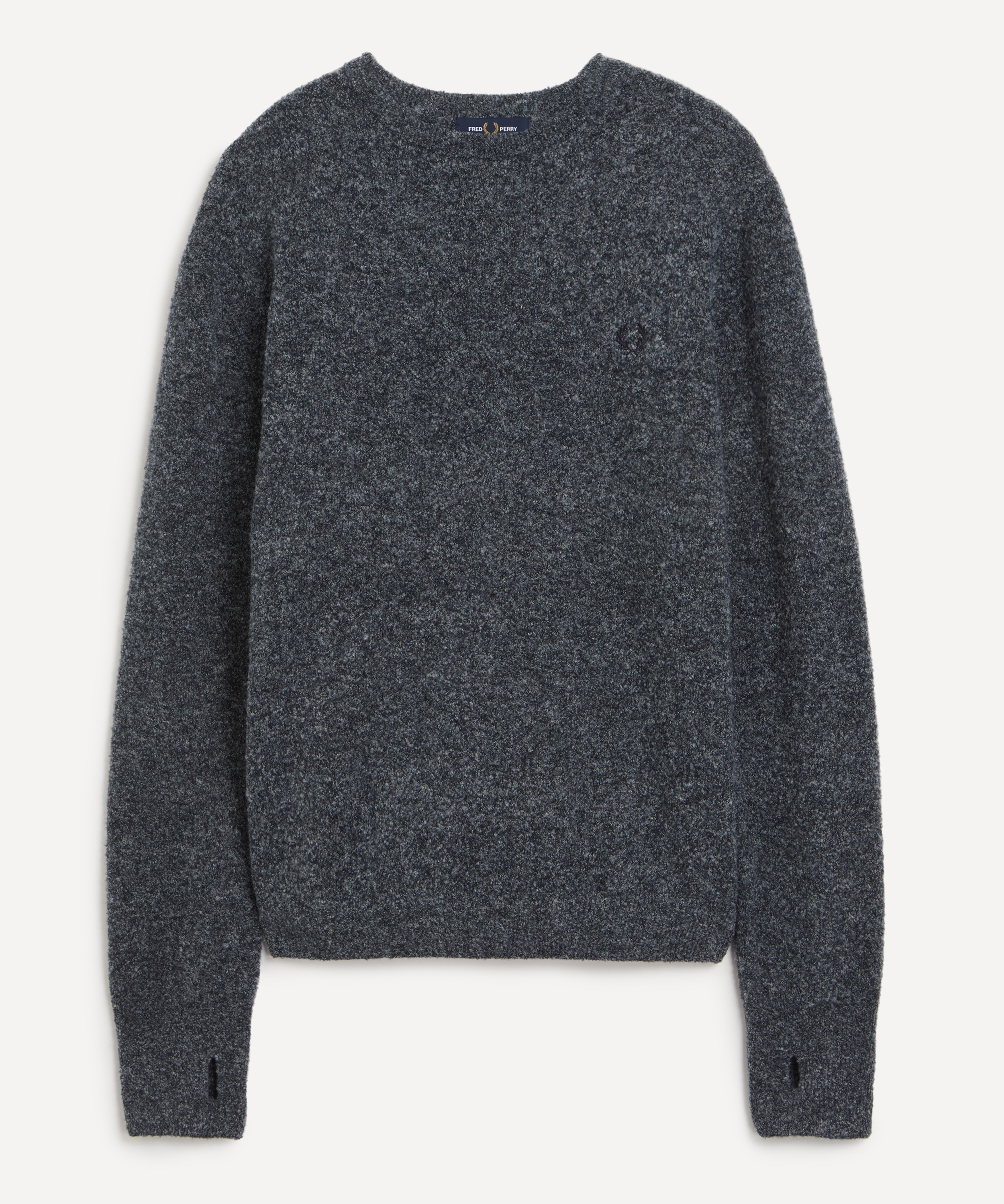 Fred Perry - Bouclé Knit Crew Neck Sweater image number 0