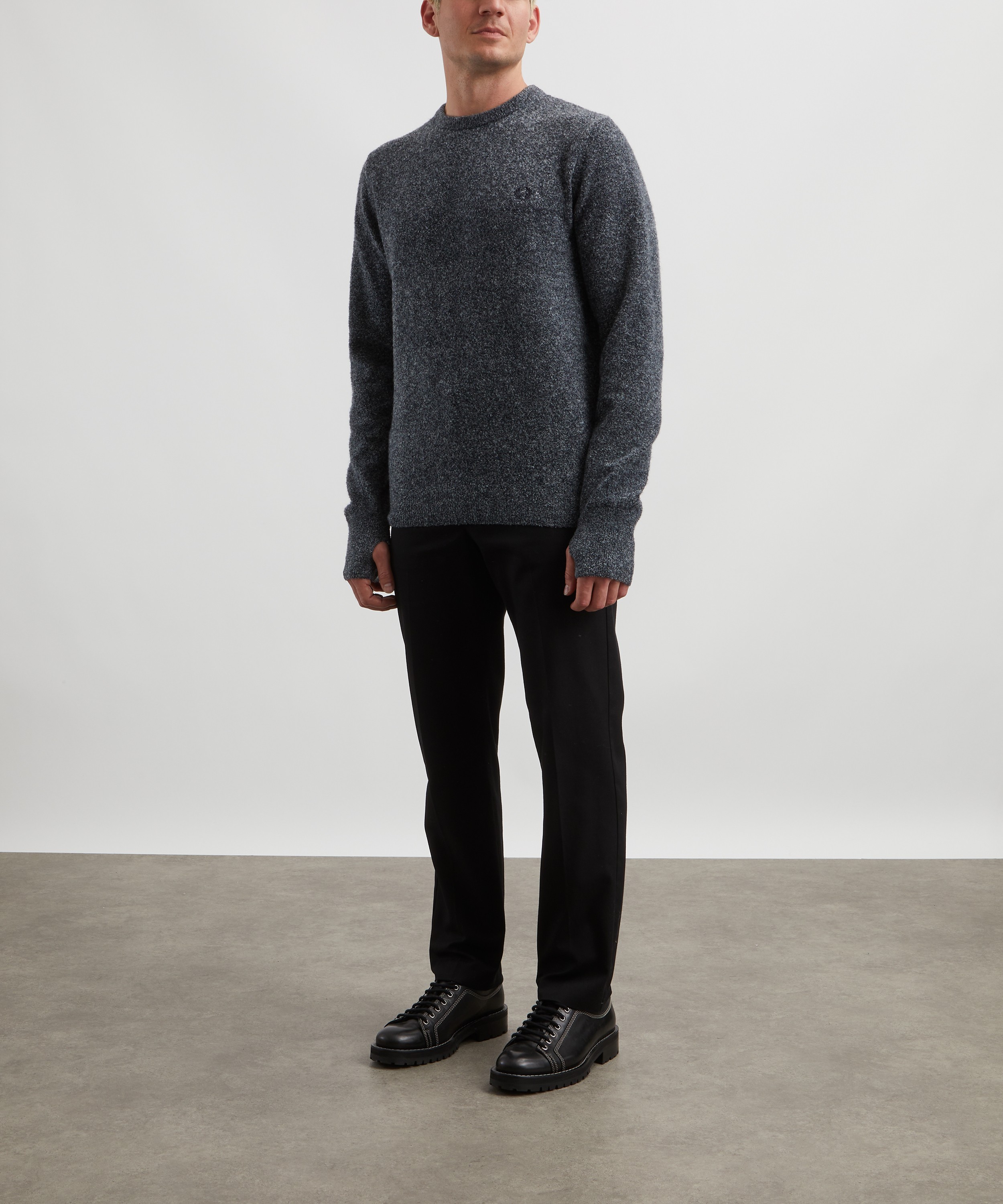 Fred Perry - Bouclé Knit Crew Neck Sweater image number 1