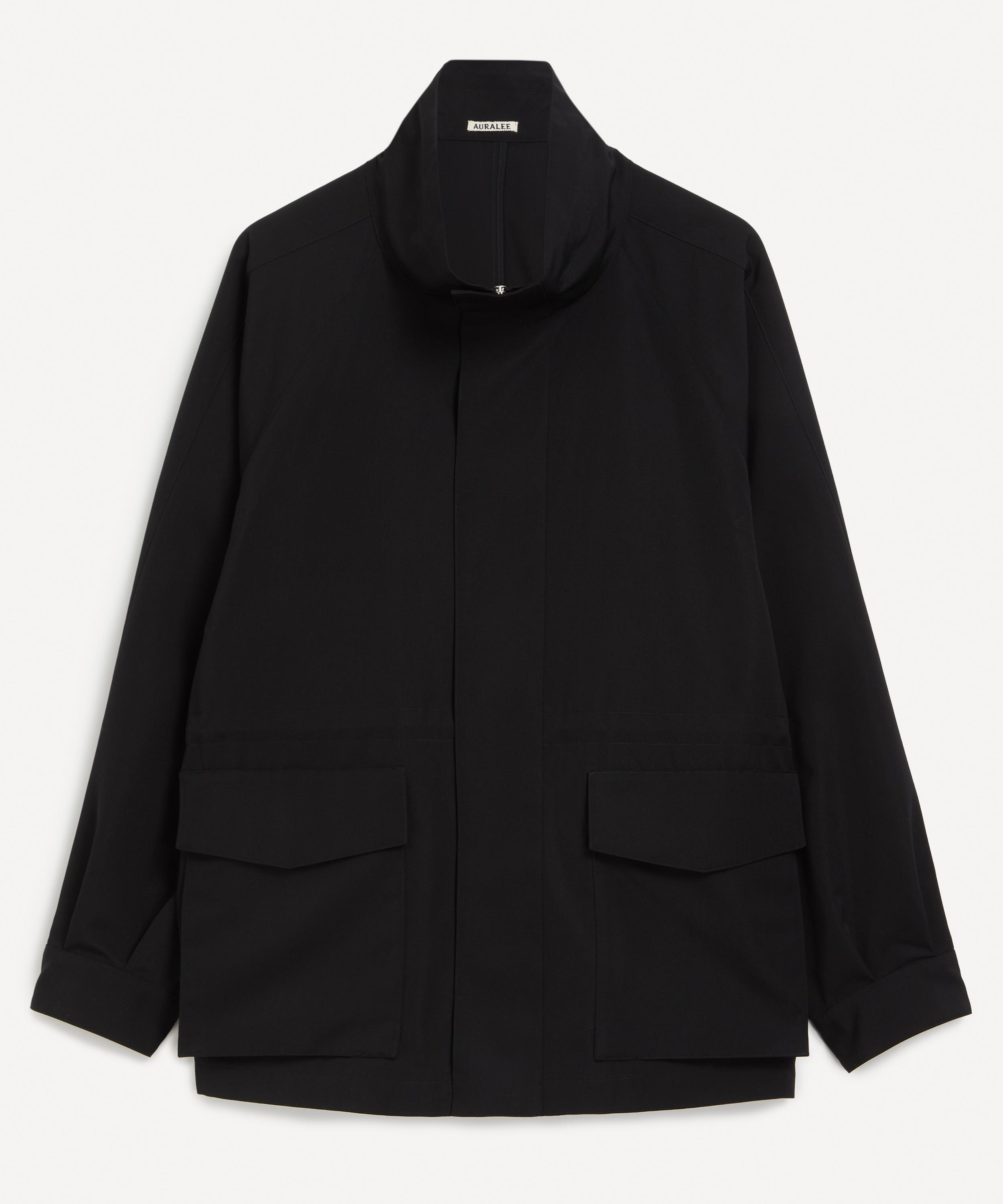 Namu Shop - Auralee Wool Max Canvas High Neck Zip Blouson