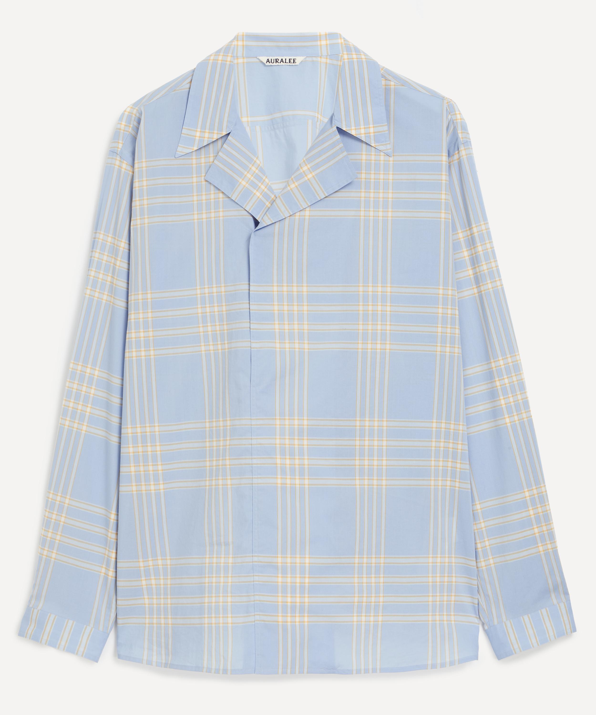 Auralee - Washed Finx Typewriter Check Shirt