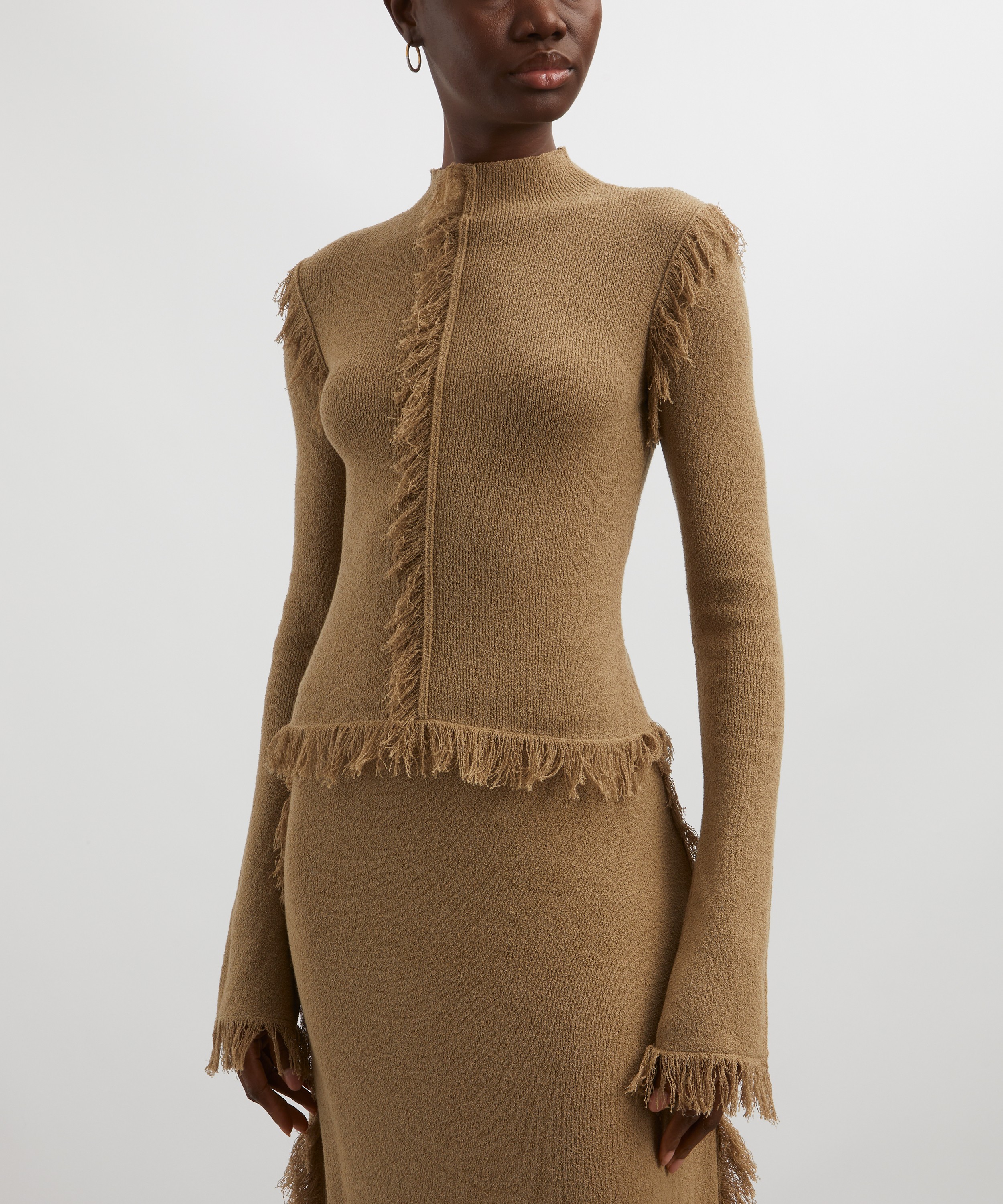 Clea - Albi Fringed Knit Jumper image number 2