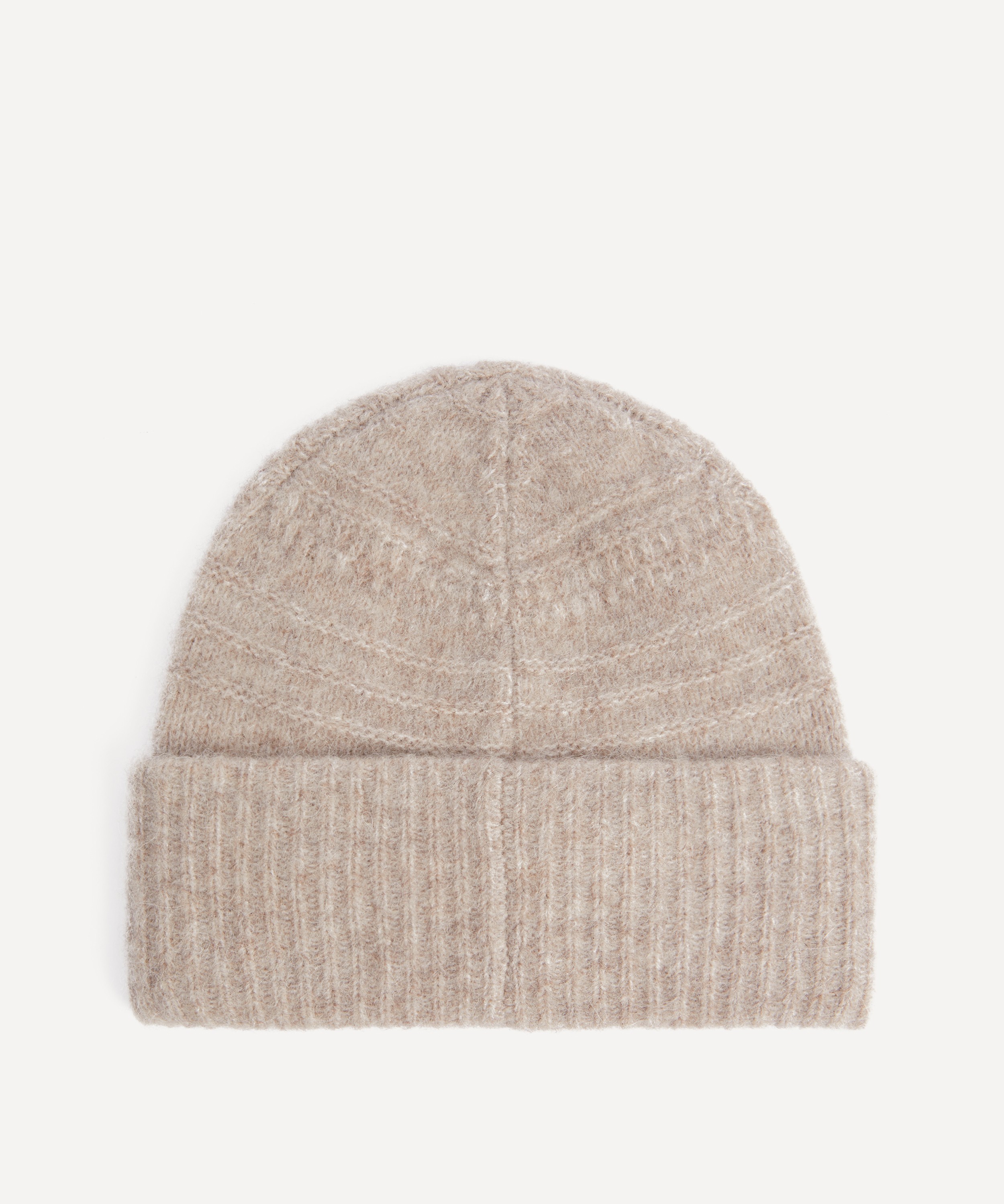 Ganni - Logo-Embroidered Knitted Beanie image number 1