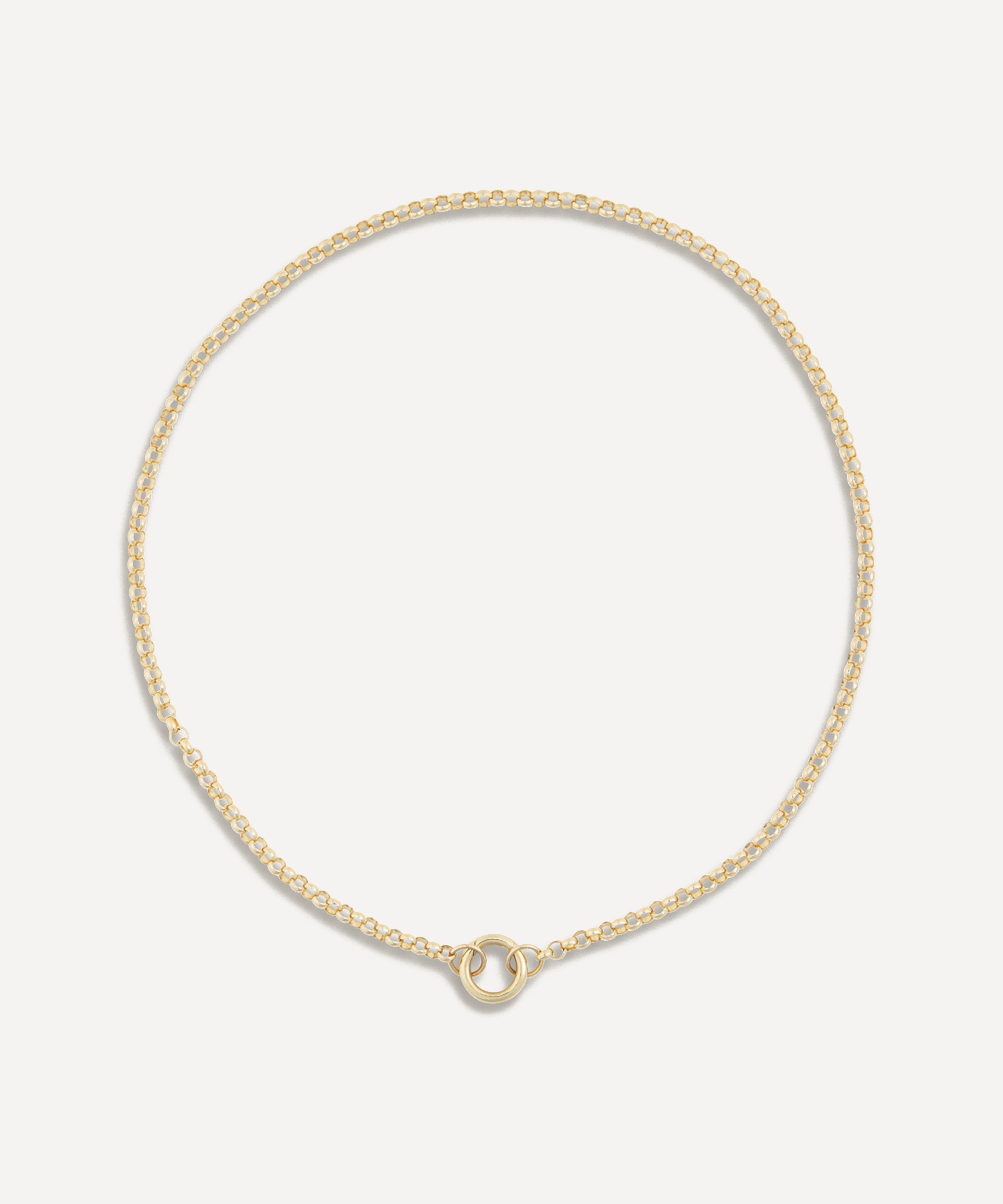 Lucy Delius Jewellery - 14ct Gold Short Belcher Chain Necklace image number 0