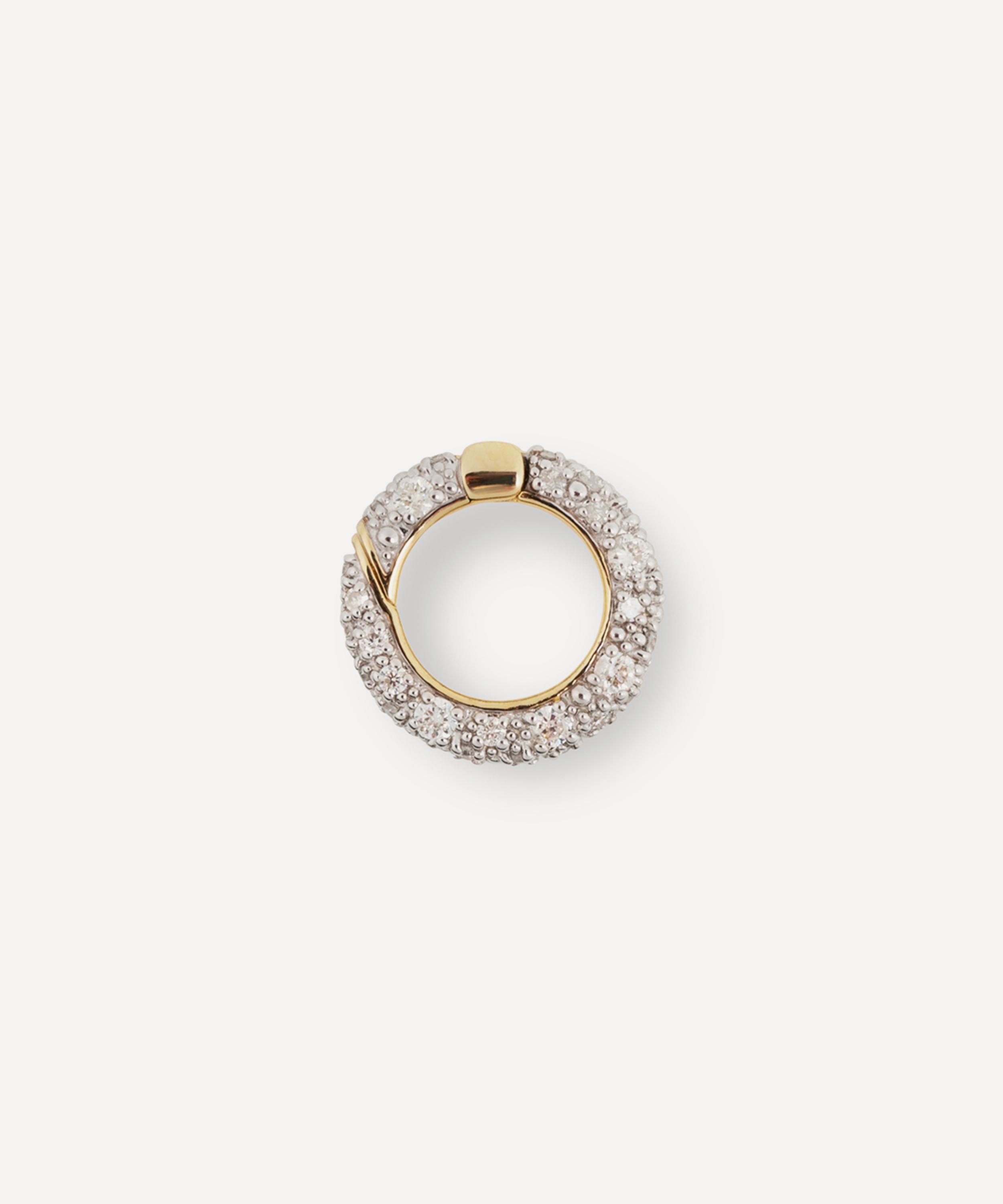 Lucy Delius - 14ct Gold Diamond Connection Annex Link image number 0