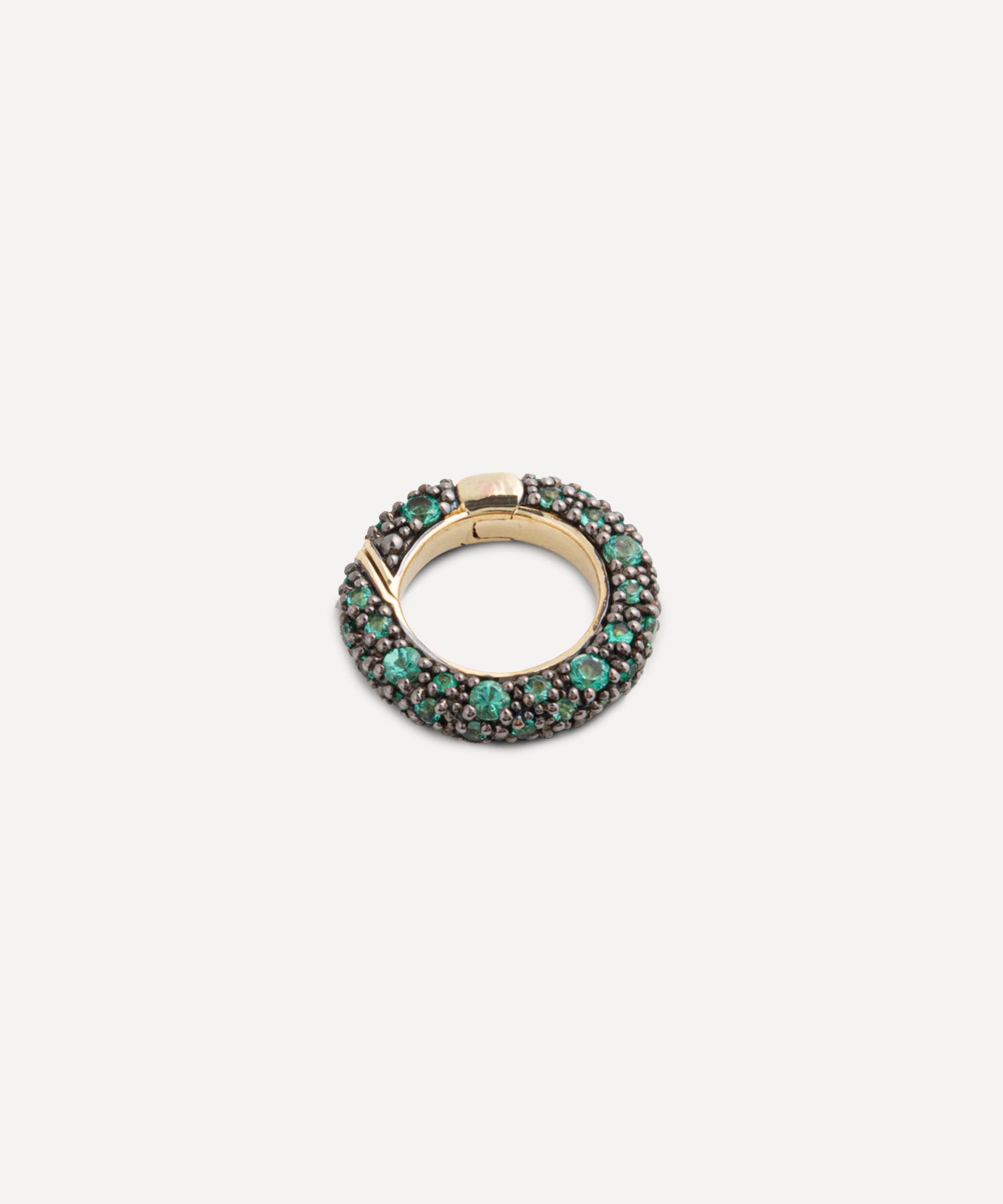 Lucy Delius - 14ct Gold Emerald Connection Annex Link image number 0