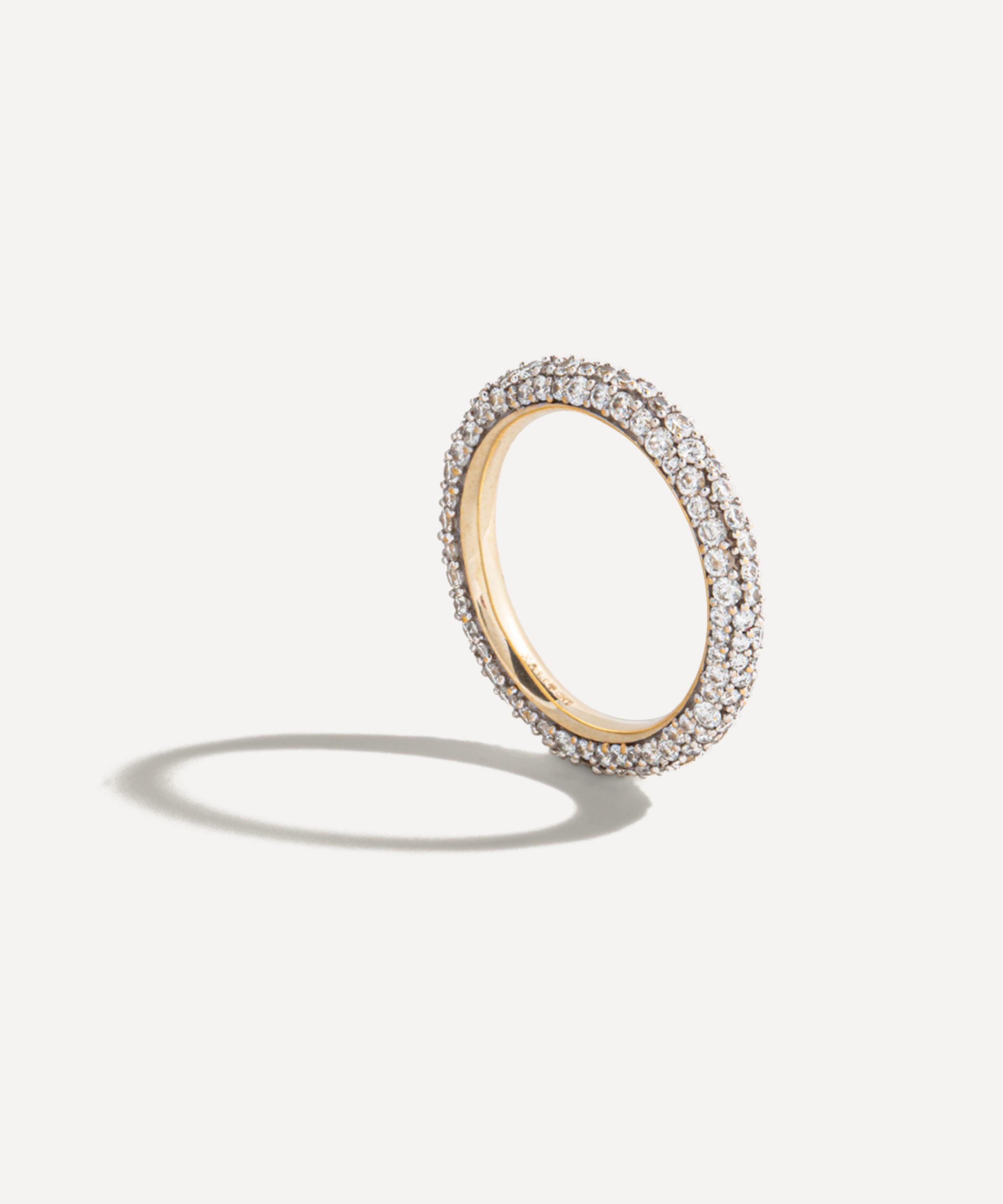 Lucy Delius Jewellery - 14ct Gold Signature Eternity Ring image number 0