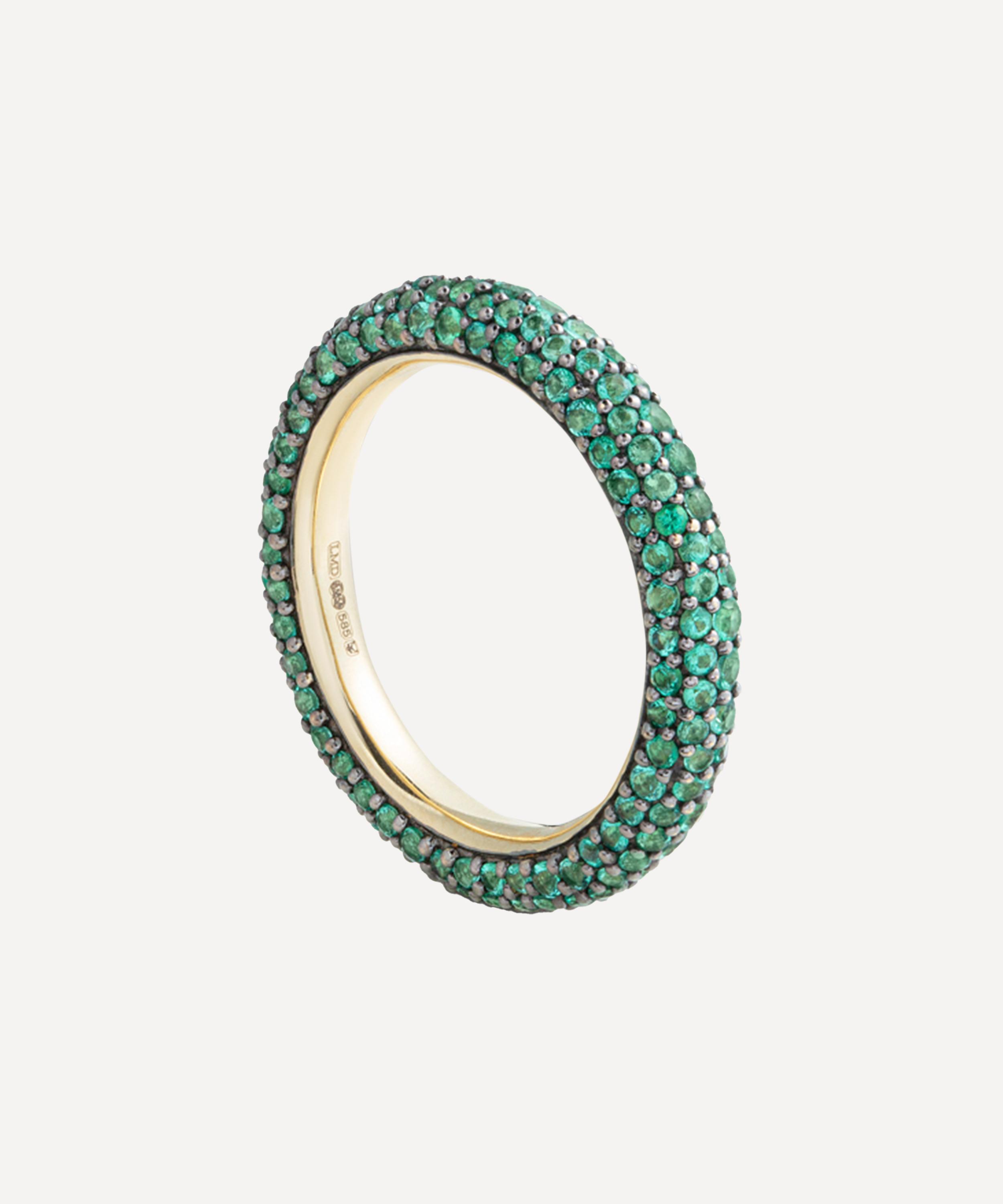 Lucy Delius - 14ct Gold Signature Eternity Ring image number 0