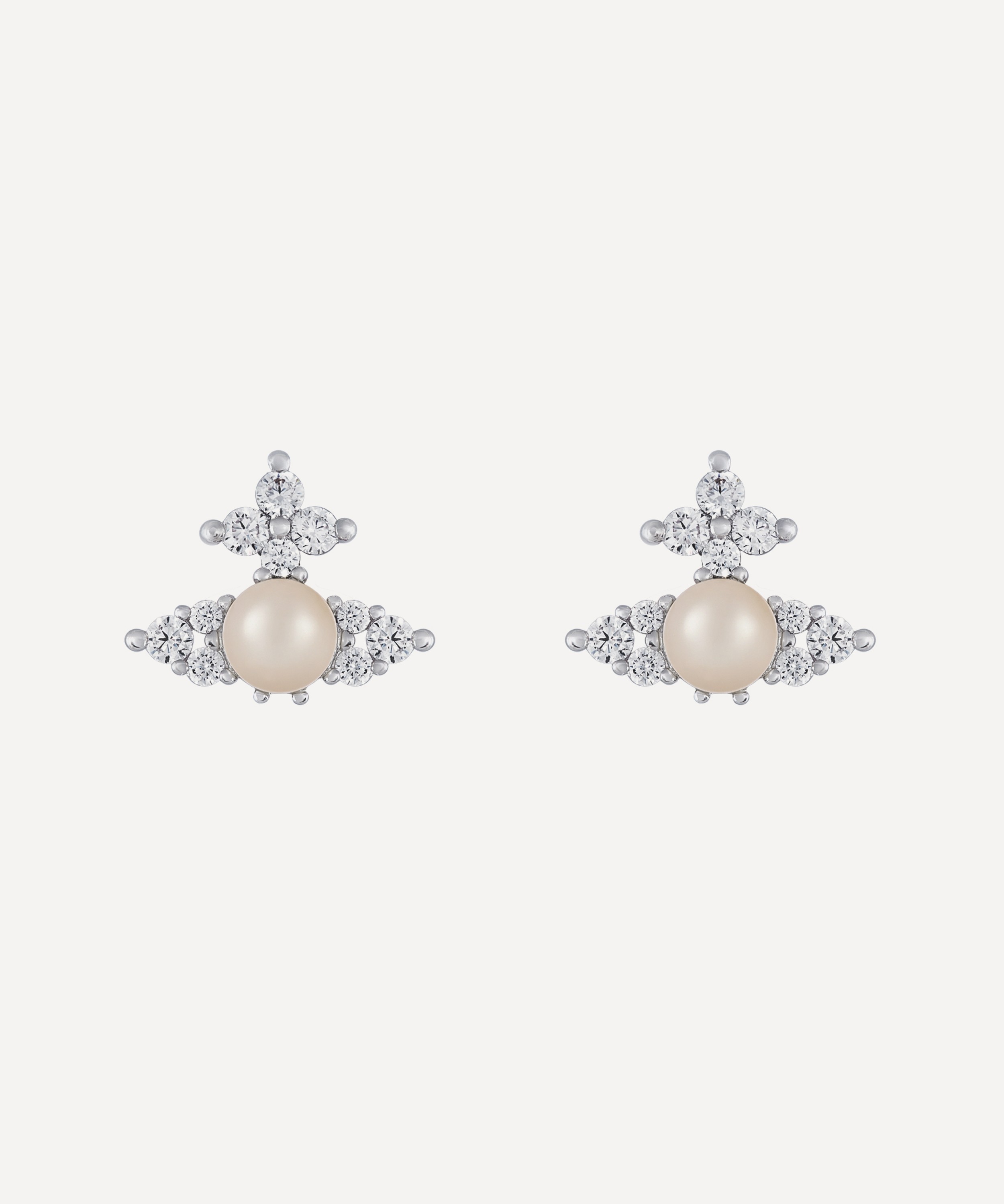 Vivienne Westwood - Silver-Tone Feodora Stud Earrings