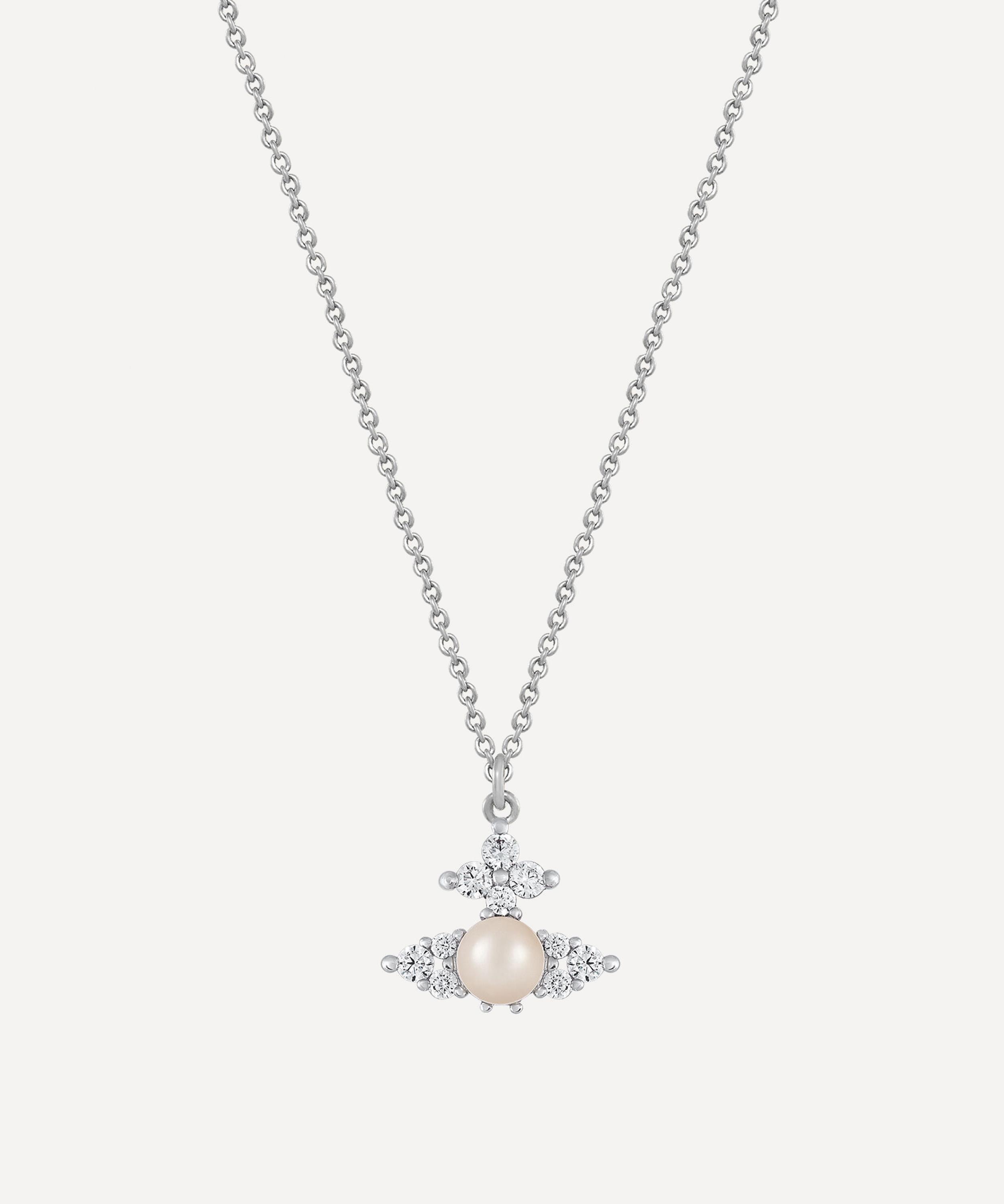 Vivienne Westwood - Silver-Tone Feodora Pendant Necklace image number 0