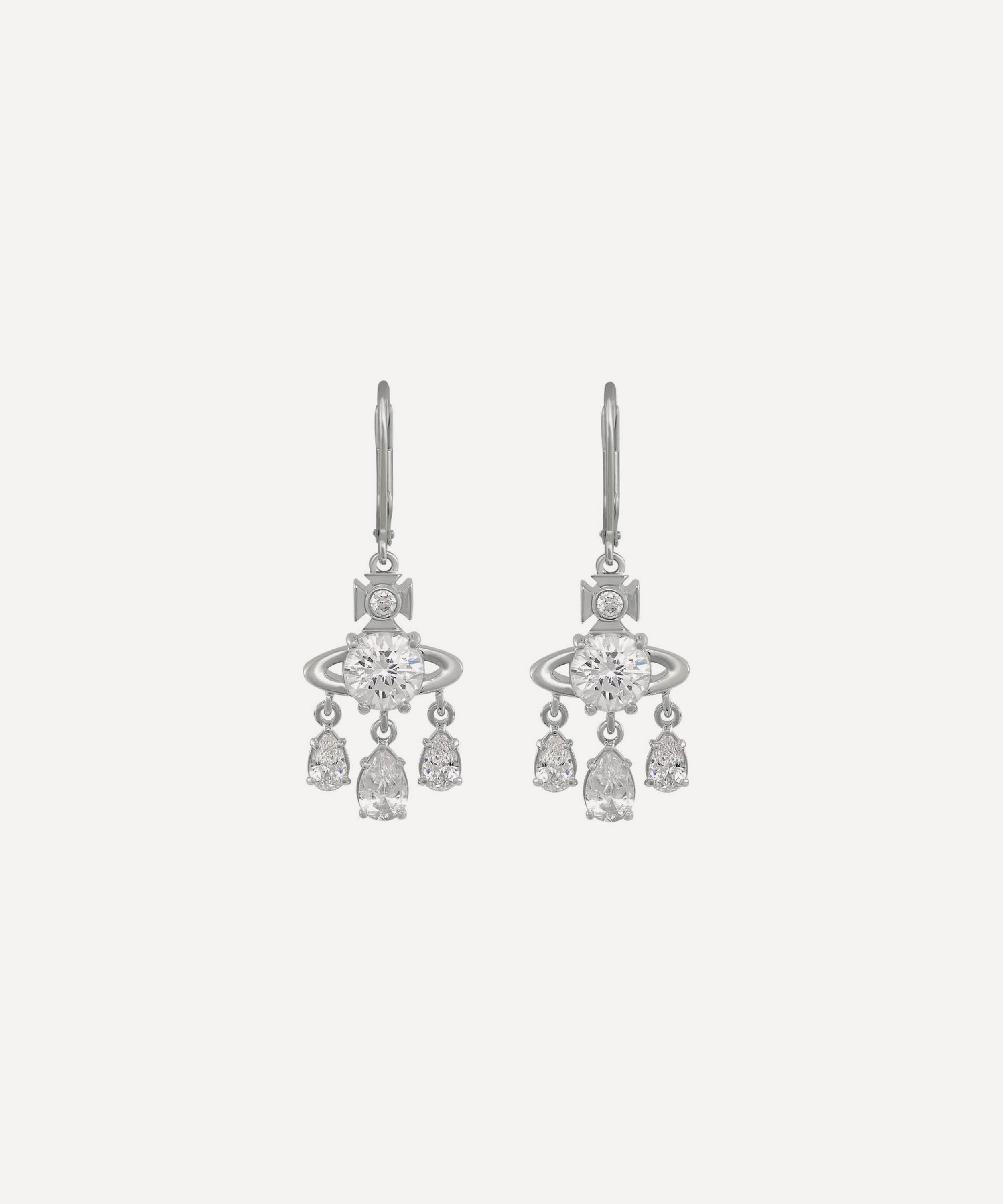 Vivienne Westwood - Silver-Tone Joaquina Drop Earrings image number 0