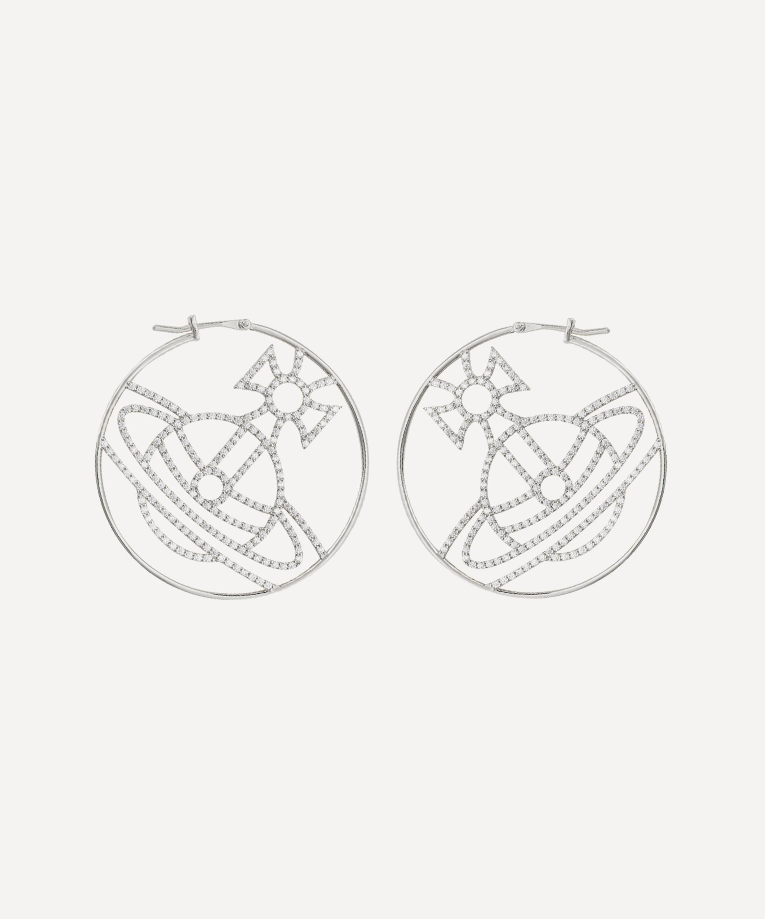 Vivienne Westwood - Silver-Tone Eloisa Hoop Earrings image number 0