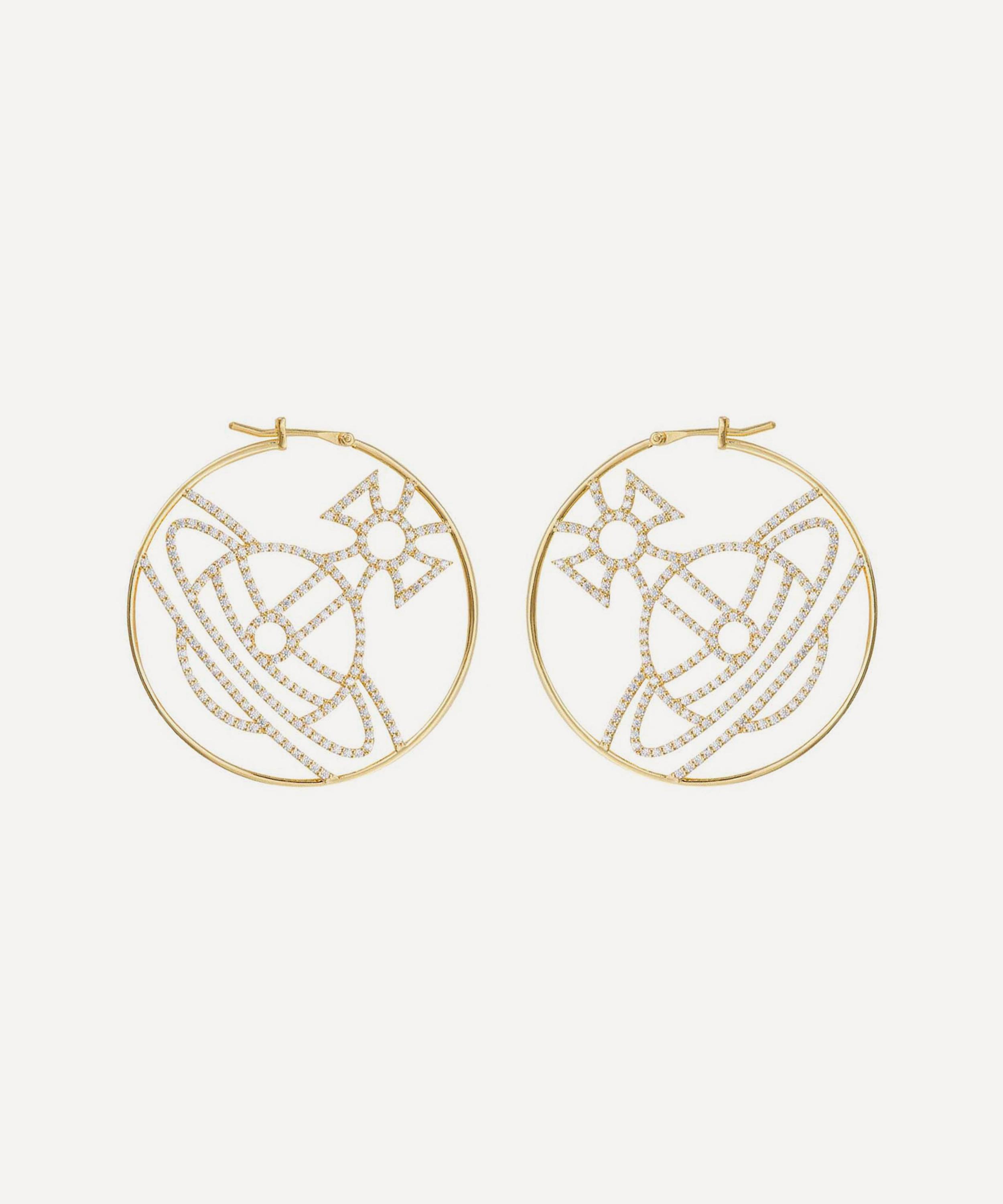 Vivienne Westwood - Gold-Tone Eloisa Hoop Earrings image number 0