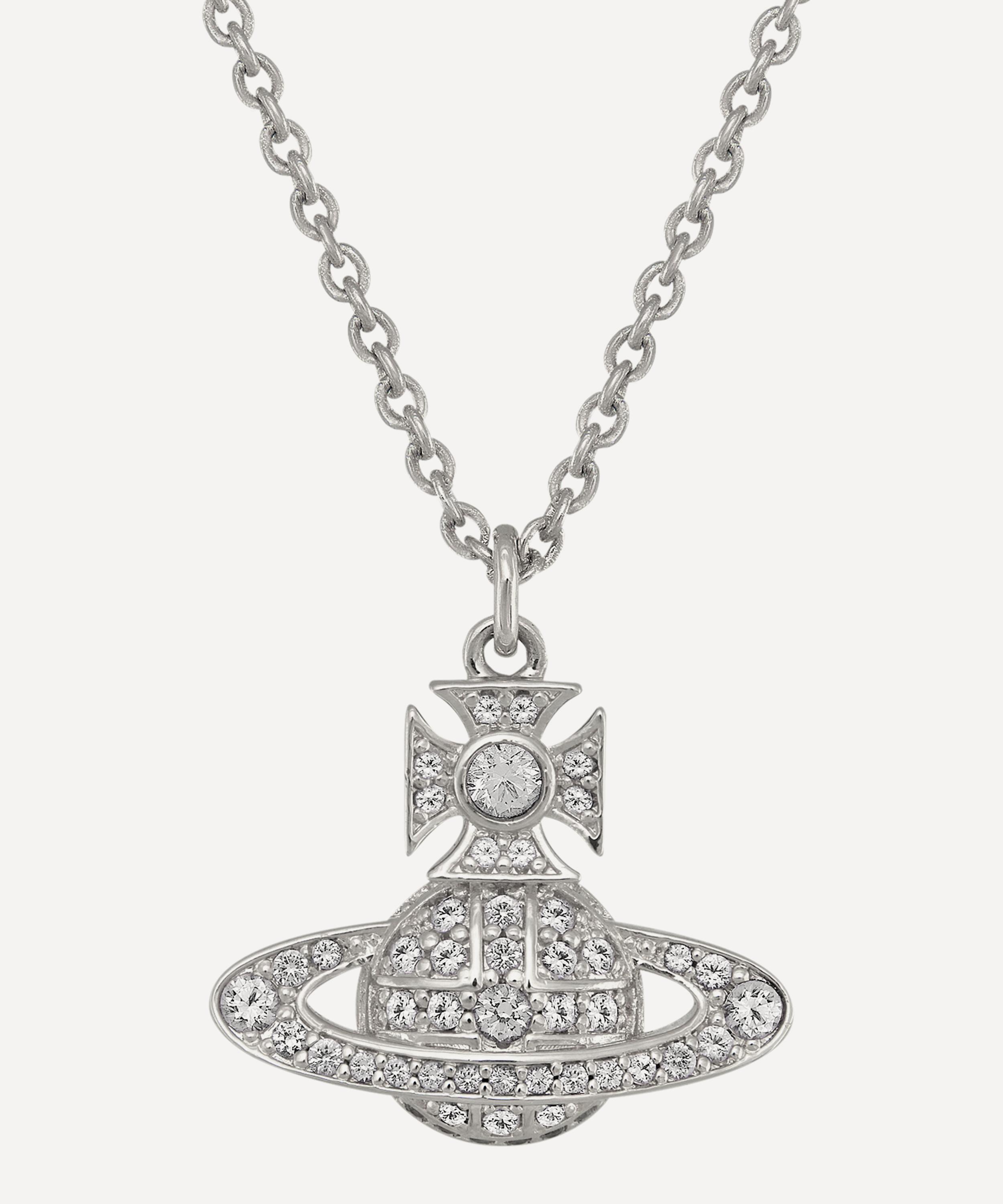 Vivienne Westwood - Silver-Tone Carmela Bas Relief Pendant Necklace image number 0