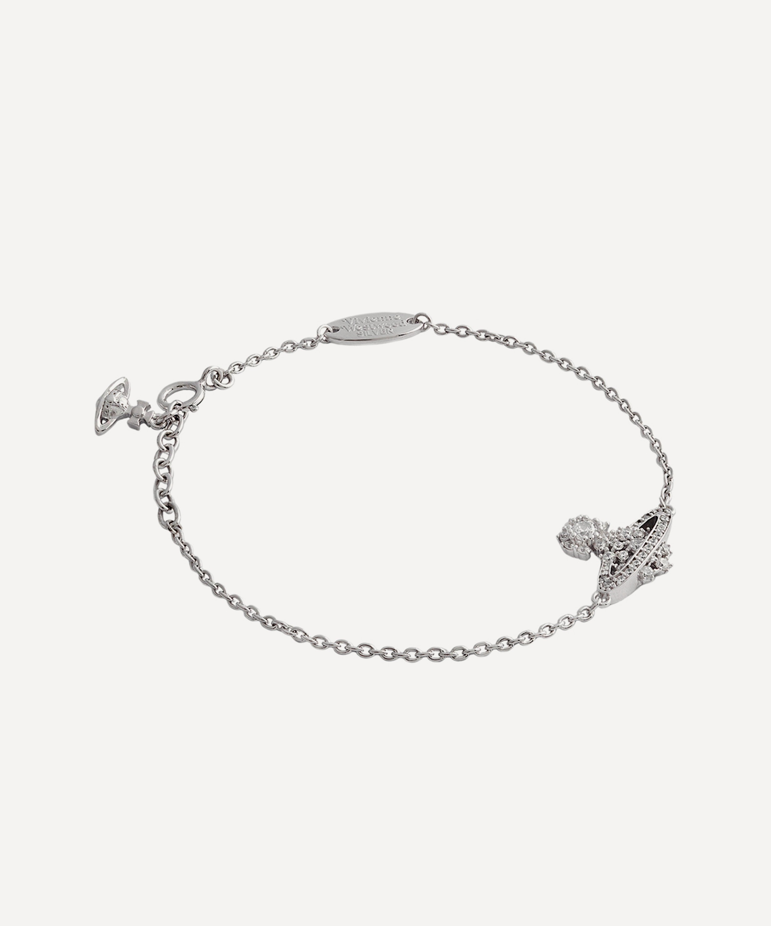 Vivienne Westwood - Platinum-Plated Narcissa Bracelet image number 1