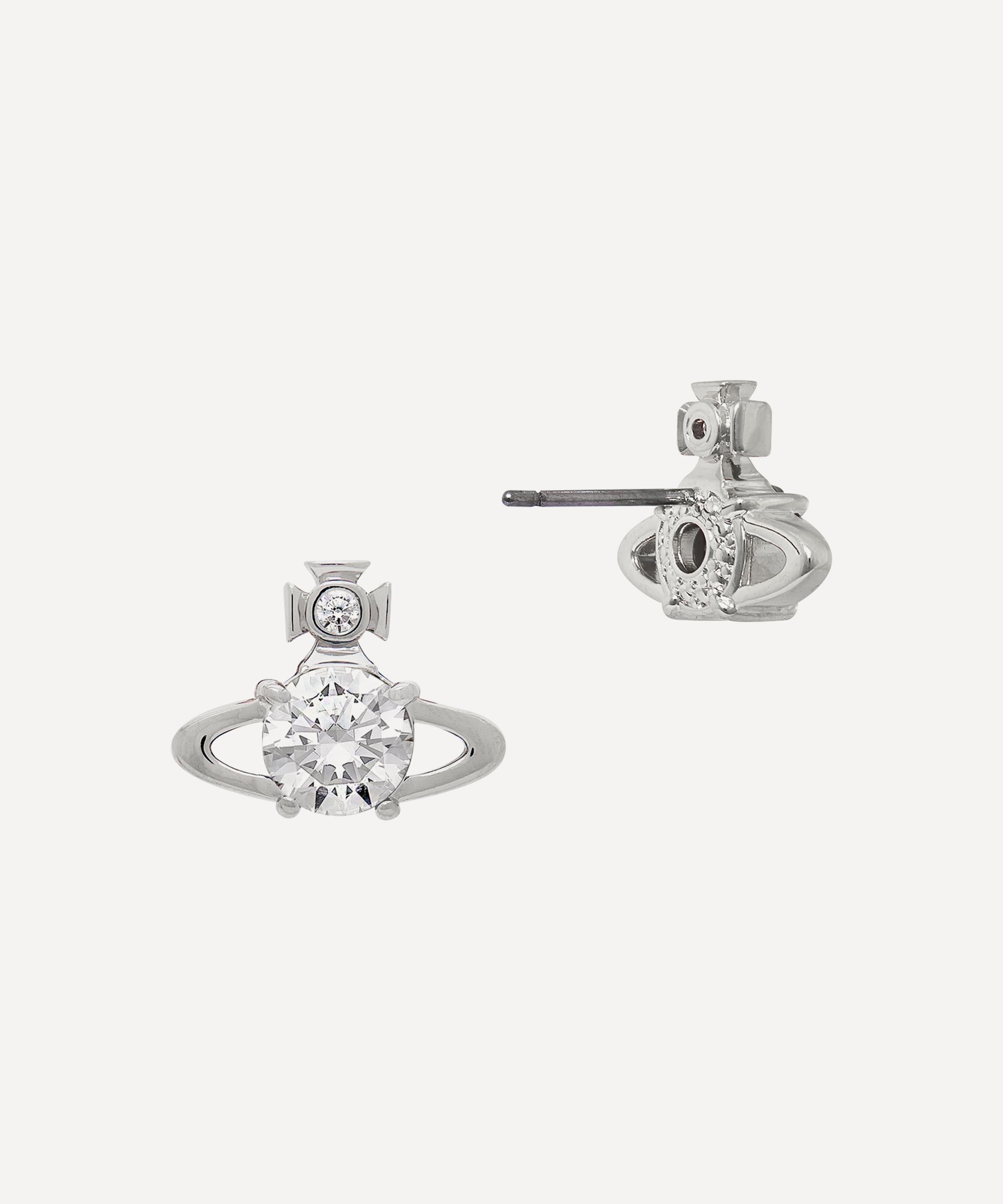 Vivienne Westwood - Silver-Tone Reina Stud Earrings