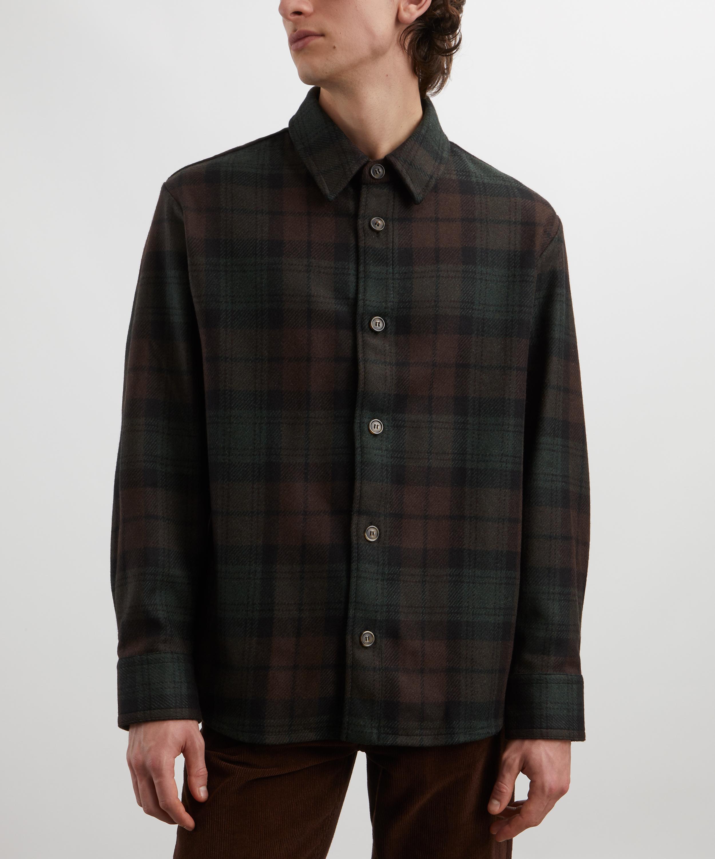 A.P.C. - Bobby Wool-Blend Check Overshirt image number 2