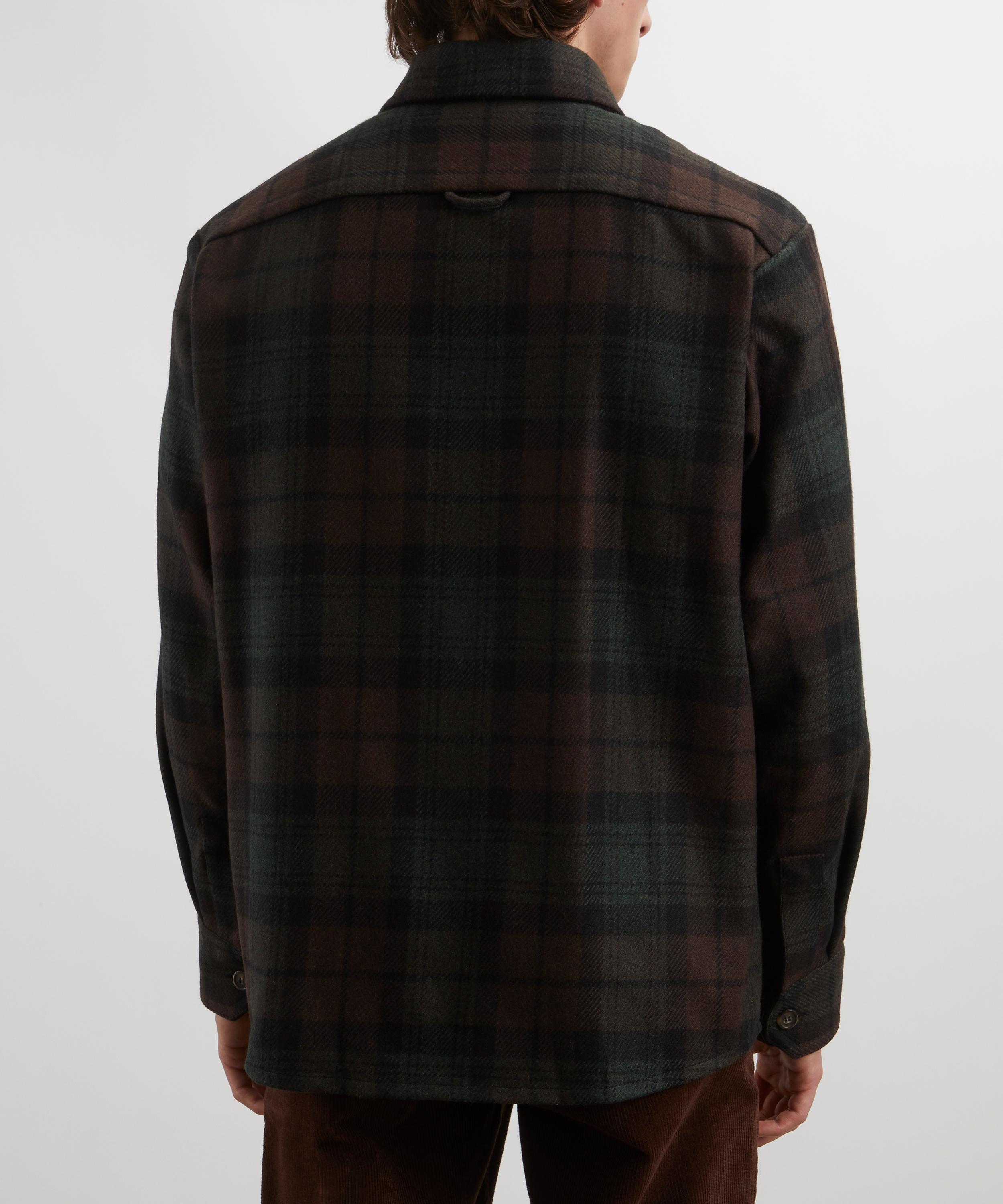 A.P.C. - Bobby Wool-Blend Check Overshirt image number 3