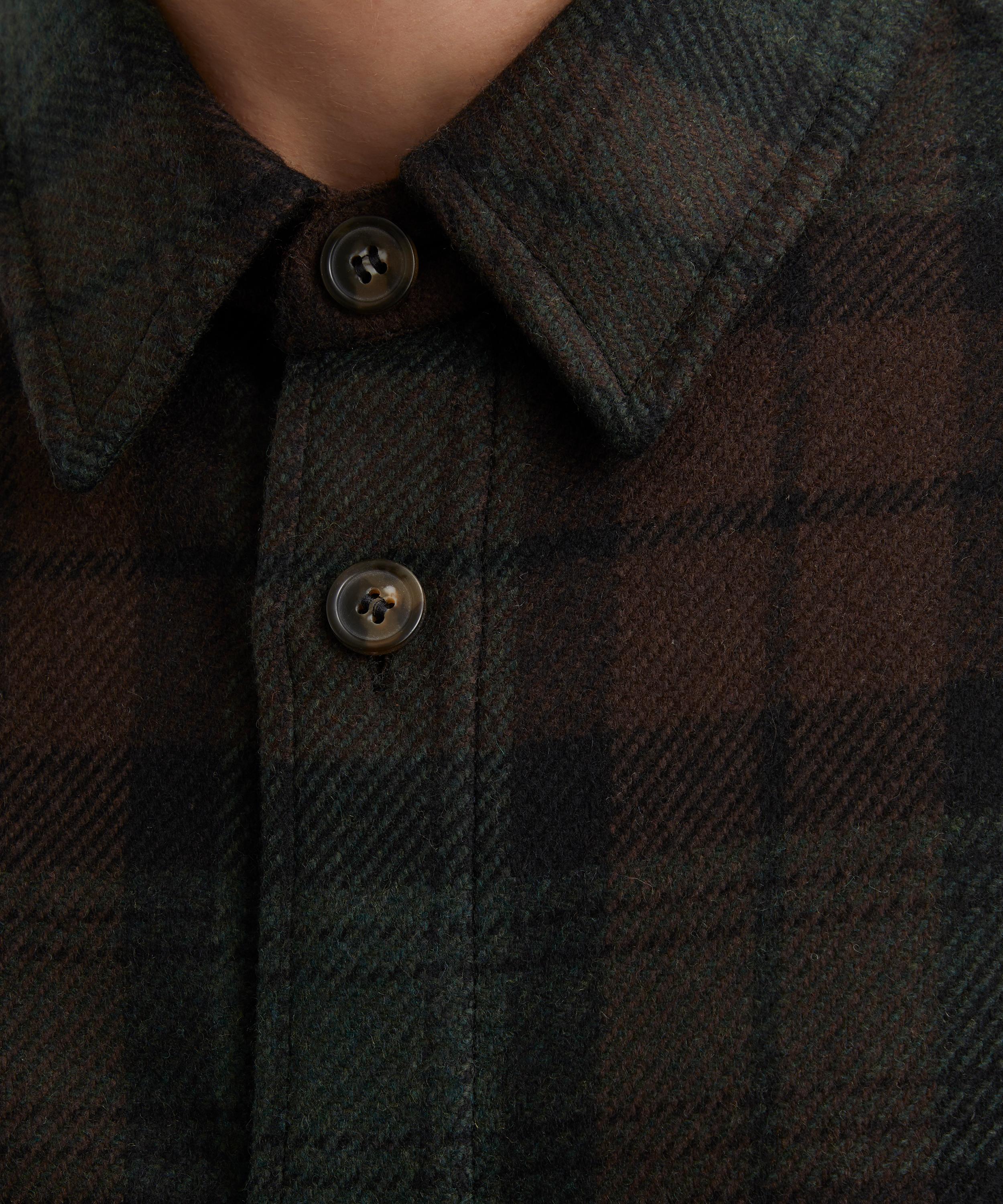 A.P.C. - Bobby Wool-Blend Check Overshirt image number 4