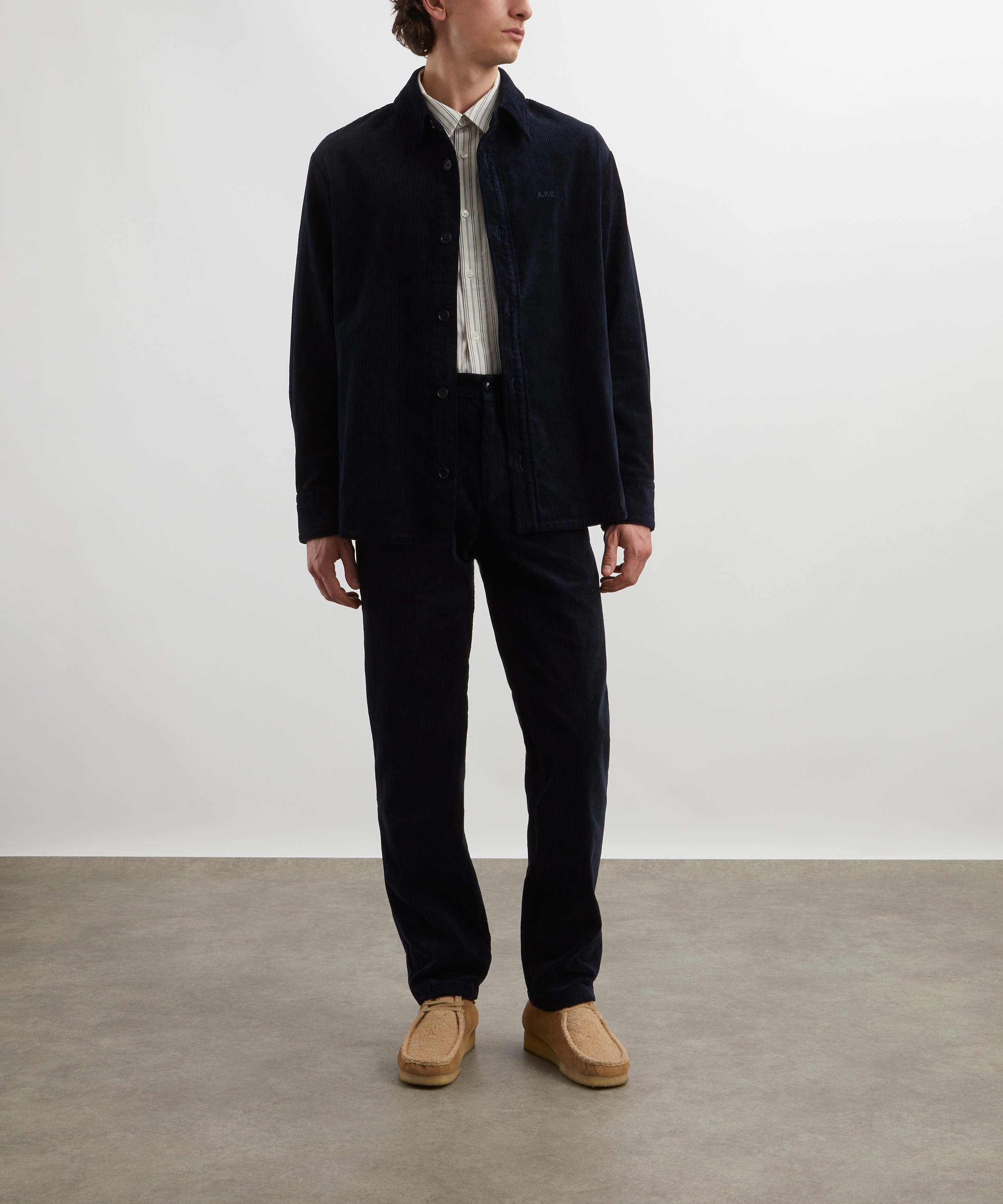 A.P.C. - Bobby Logo Corduroy Overshirt image number 1