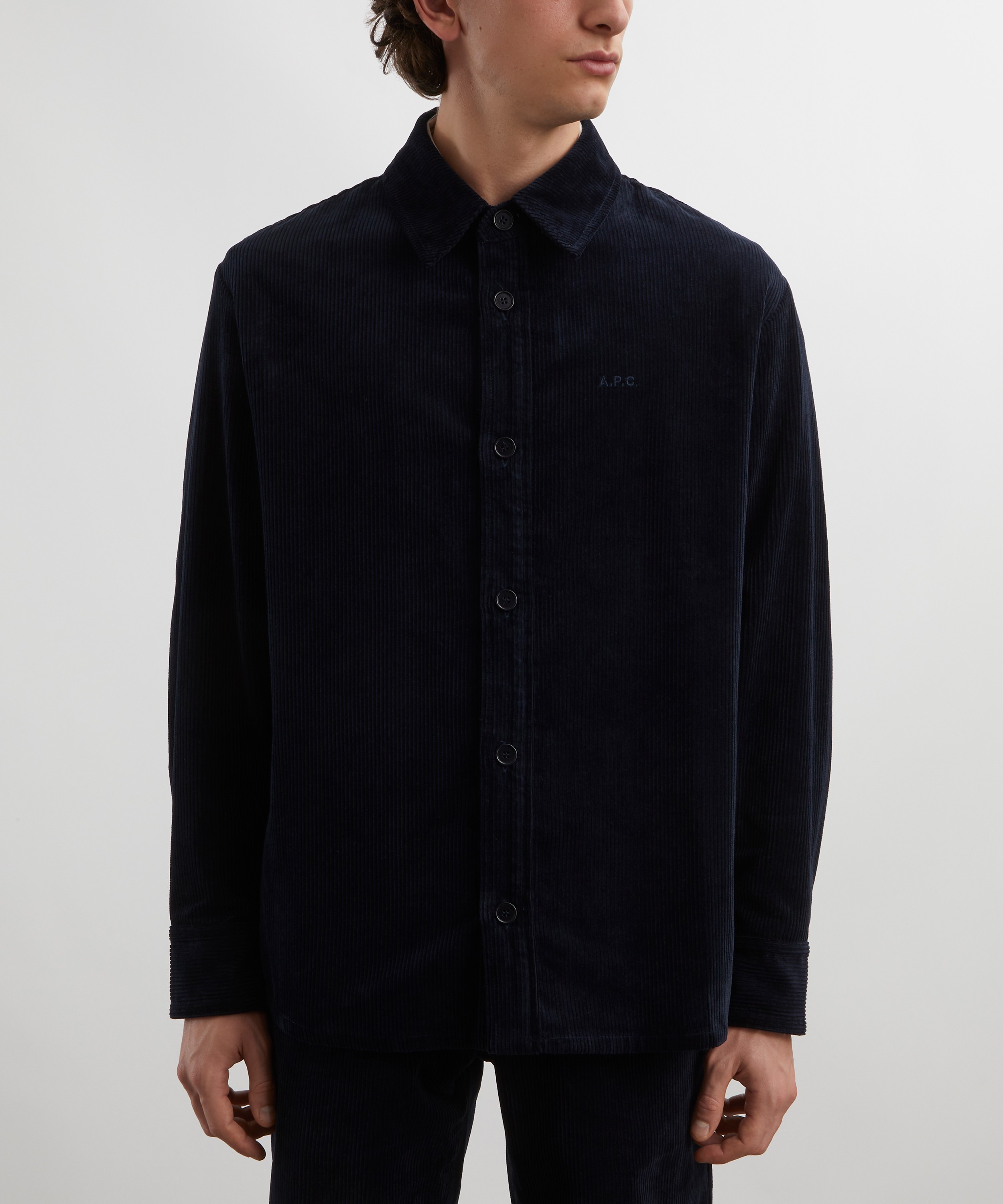 A.P.C. - Bobby Logo Corduroy Overshirt image number 2