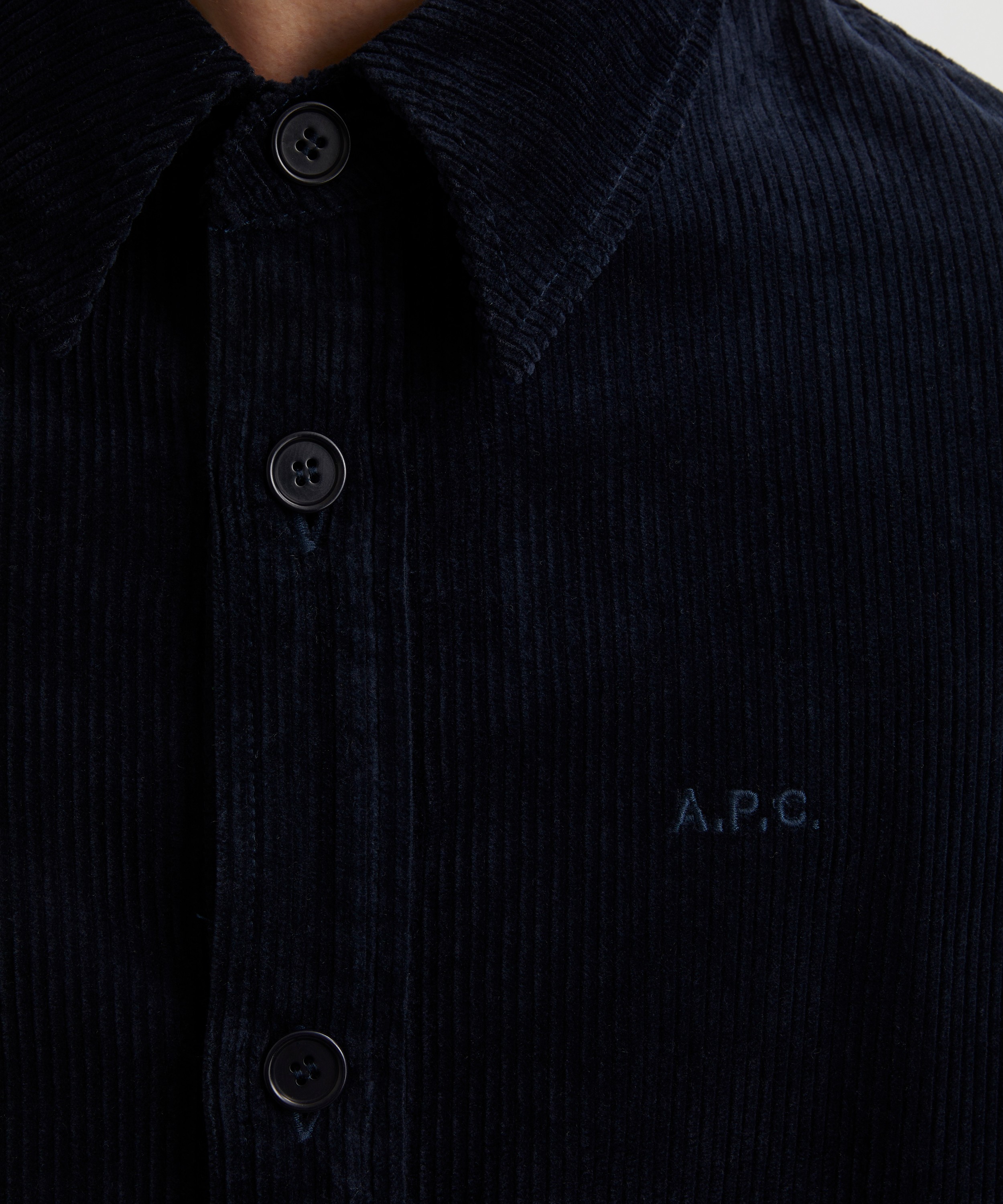 A.P.C. - Bobby Logo Corduroy Overshirt image number 4