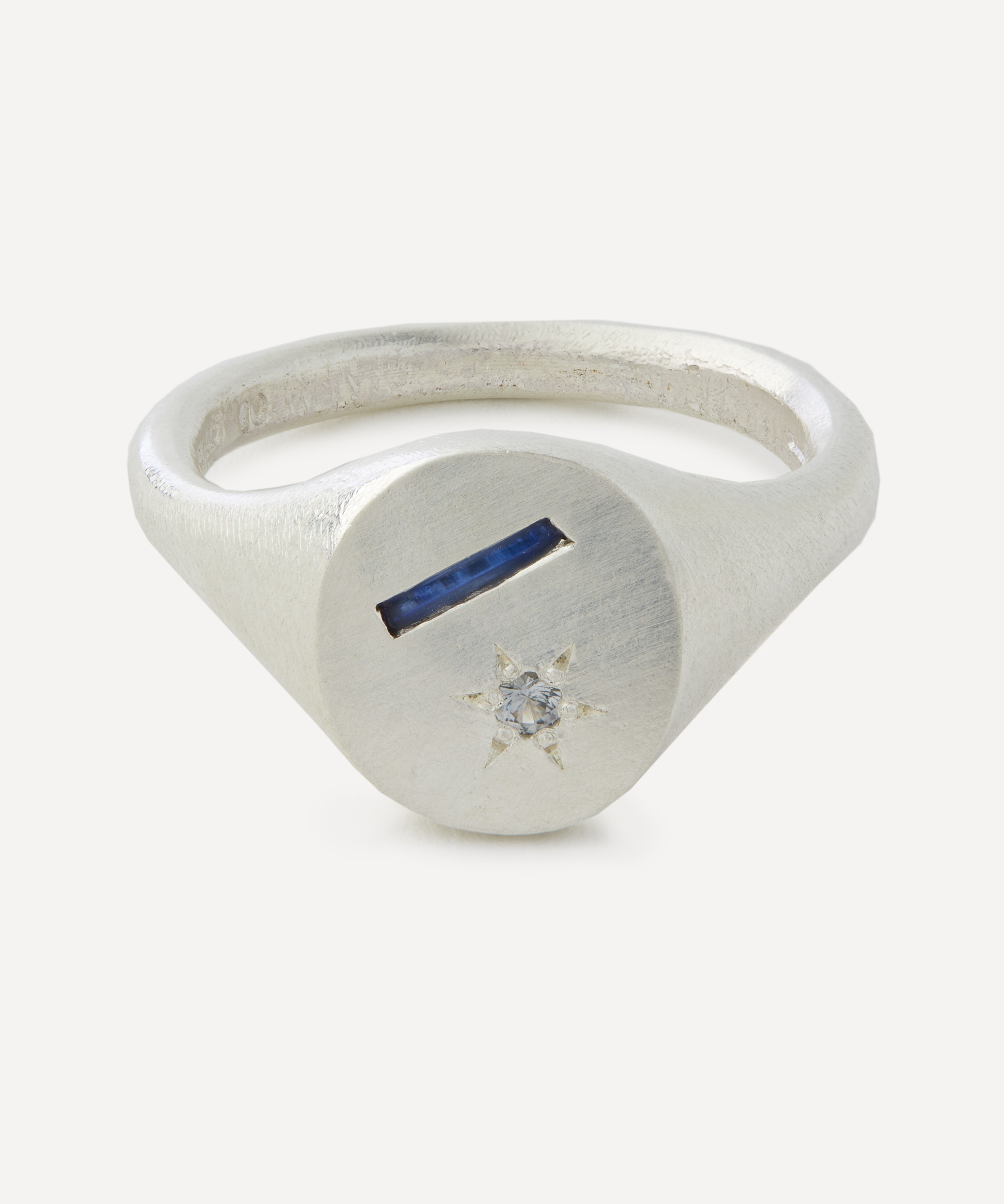 Seb Brown - Sterling Silver Spazio Signet Ring